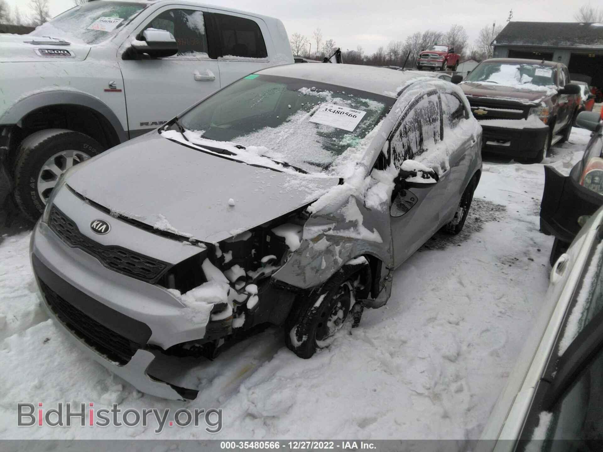 2014 KIA RIO - VIN: KNADM5A34E6326400 - Фото 2