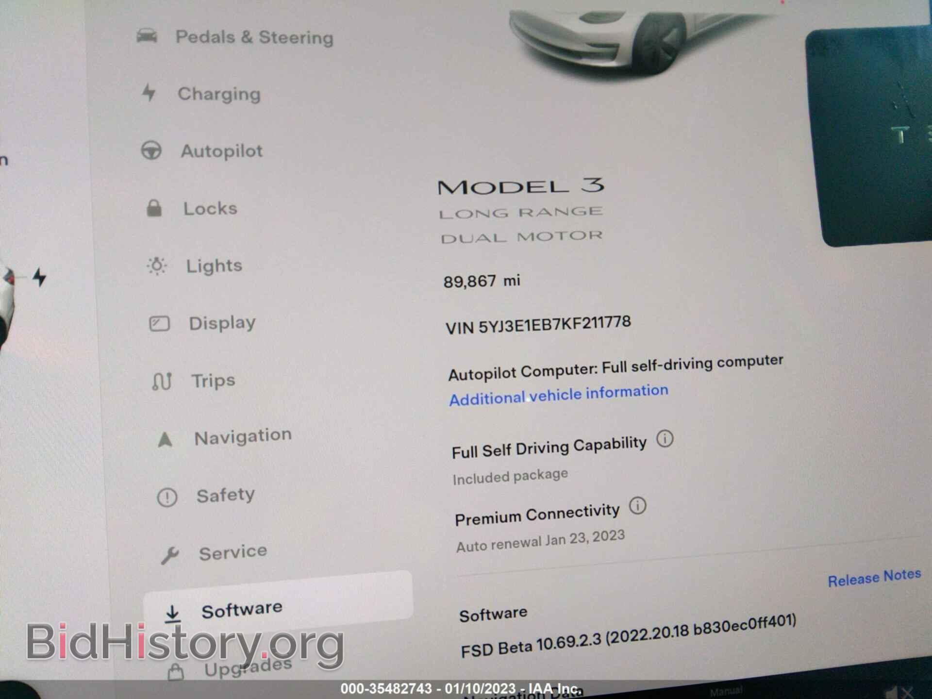 2019 TESLA MODEL 3 - VIN: 5YJ3E1EB7KF211778 - Фото 7