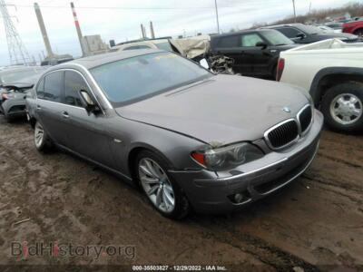 2008 BMW 7 SERIES 750LI, серый — VIN WBAHN83508DT79321, IAAI