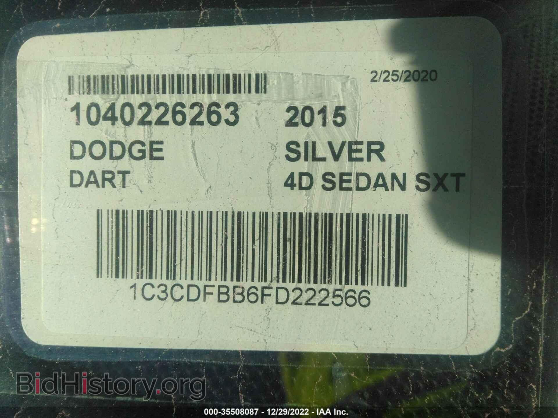 2015 DODGE DART - VIN: 1C3CDFBB6FD222566 - Фото 9
