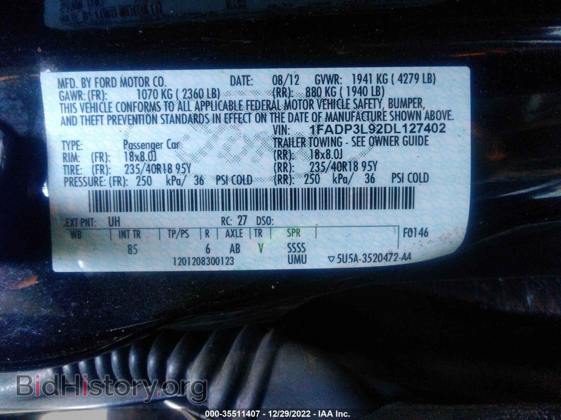 2013 FORD FOCUS - VIN: 1FADP3L92DL127402 - Photo 9