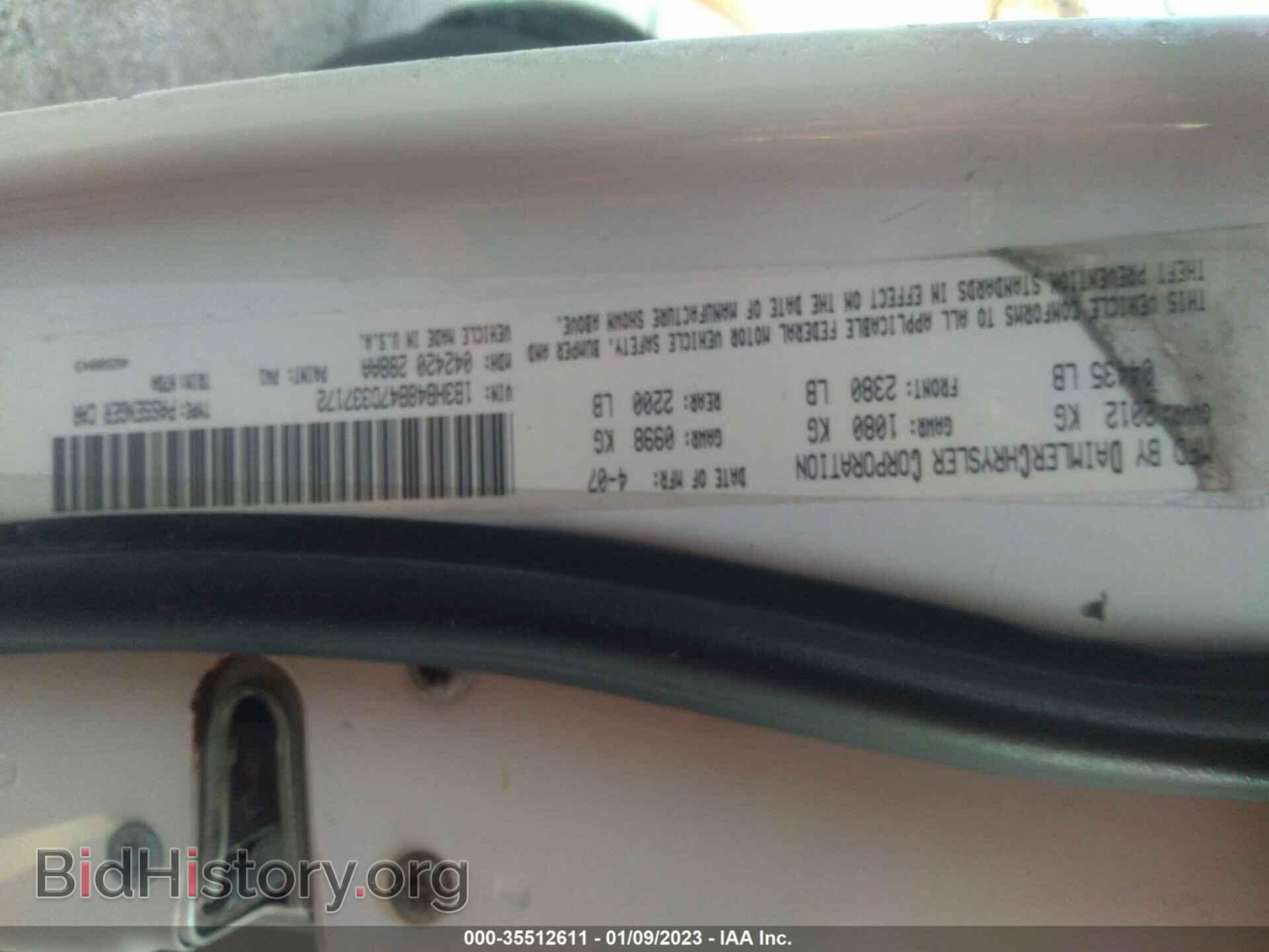 2007 DODGE CALIBER - VIN: 1B3HB48B47D337172 - Фото 9