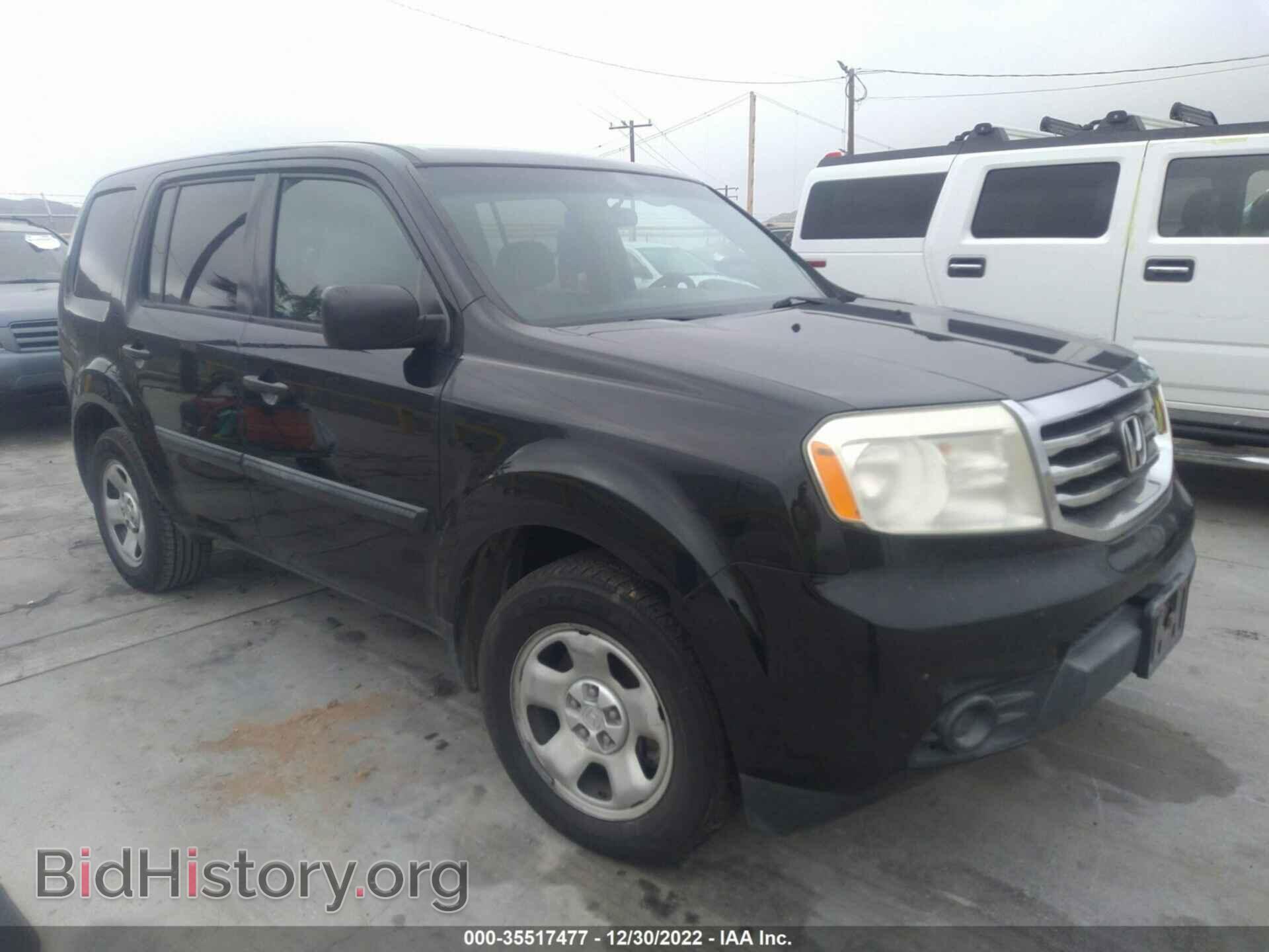 Photo 5FNYF3H21CB004573 - HONDA PILOT 2012