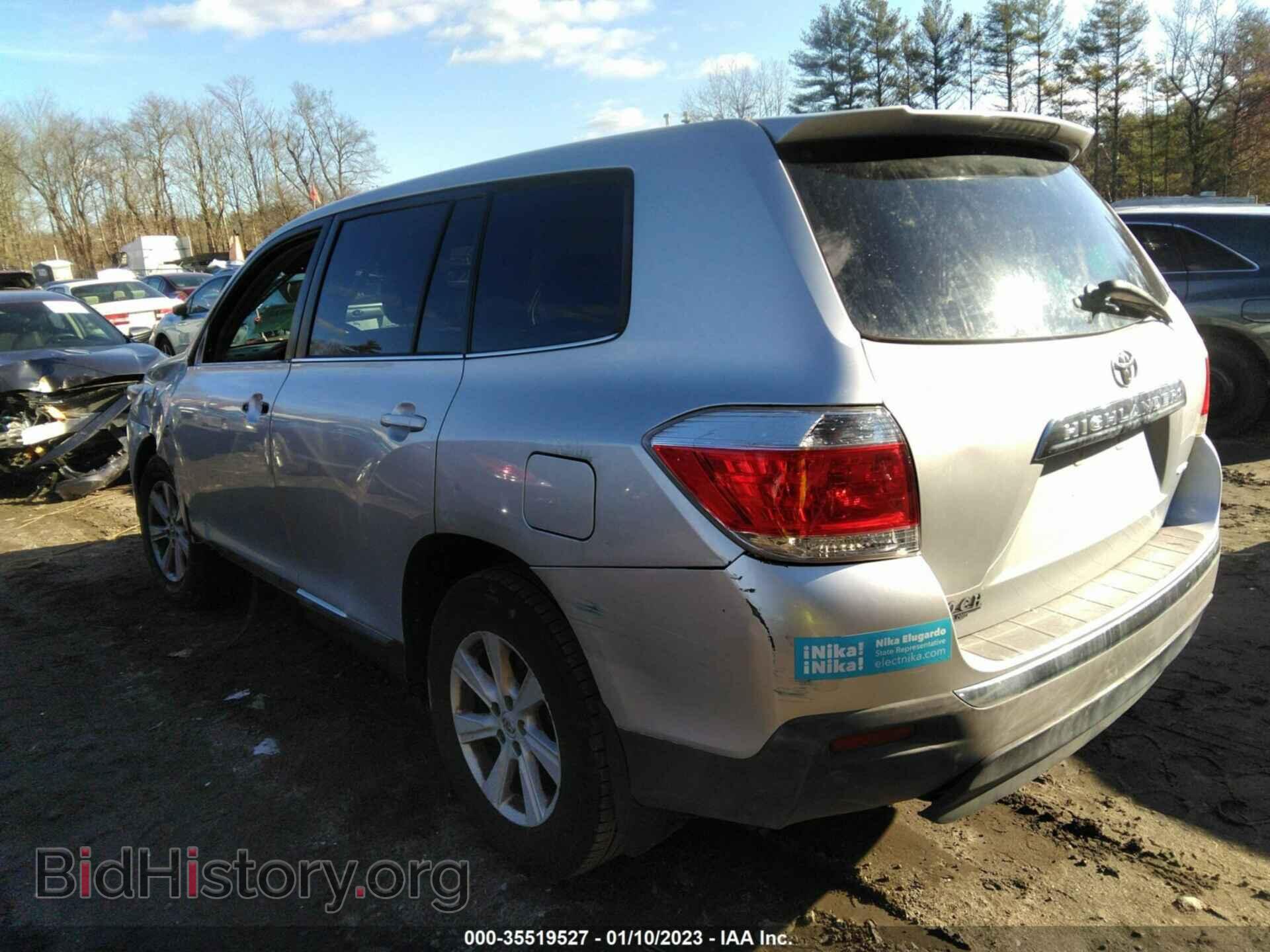 2012 TOYOTA HIGHLANDER - VIN: 5TDBK3EH8CS164472 - Фото 3