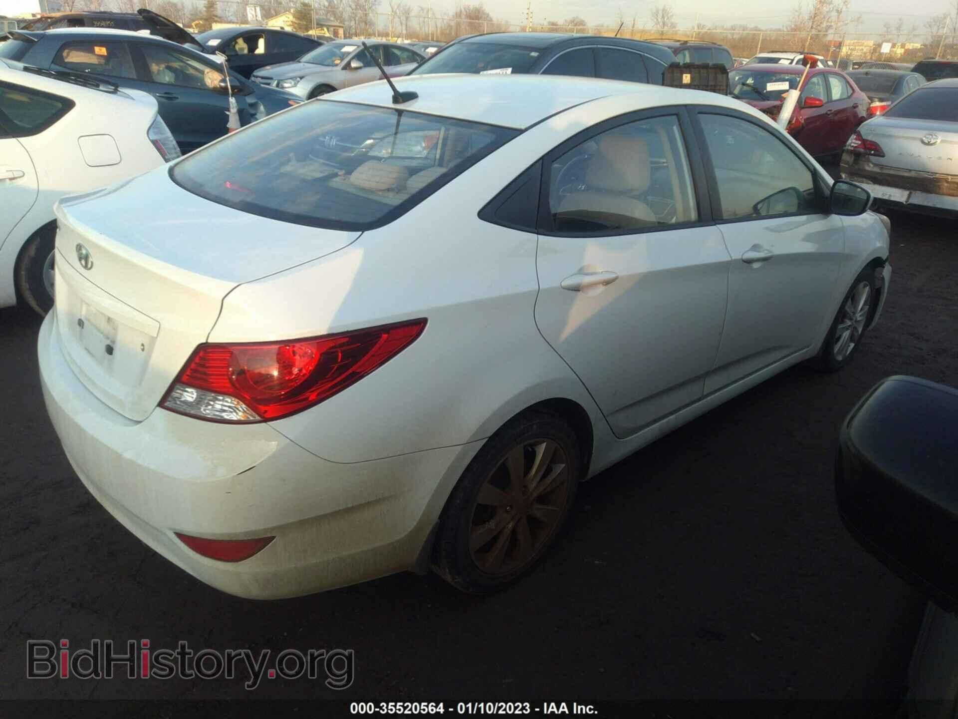 2013 HYUNDAI ACCENT - VIN: KMHCU4AE3DU303206 - Фото 4