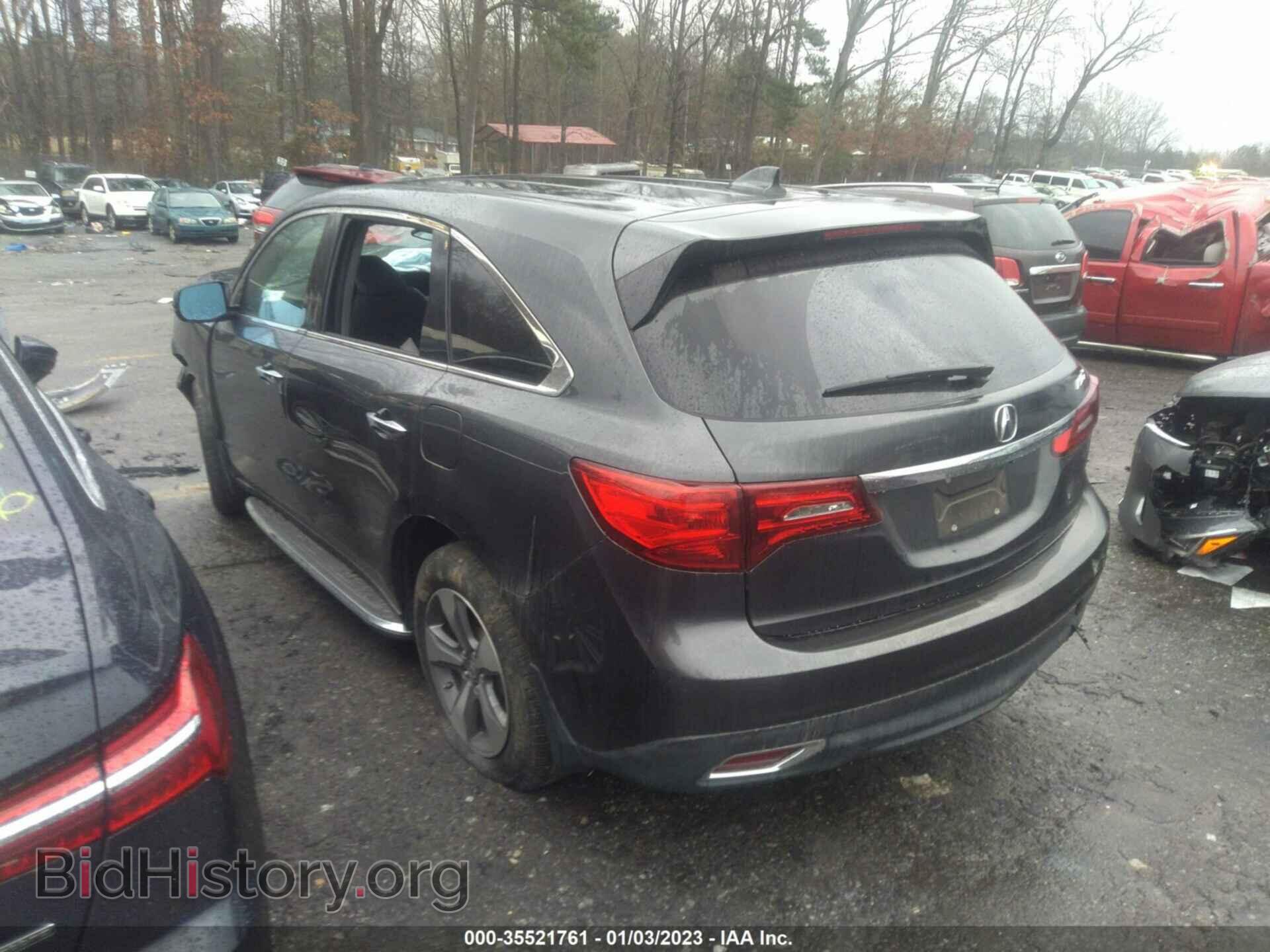 2014 ACURA MDX - VIN: 5FRYD3H27EB006478 - Фото 3