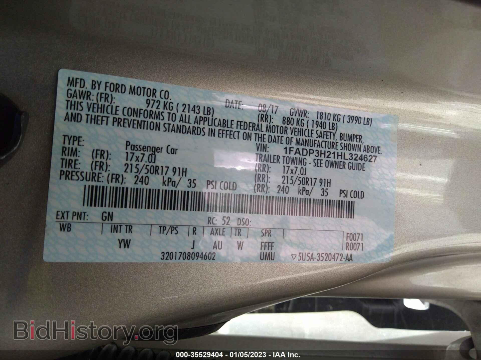 2017 FORD FOCUS - VIN: 1FADP3H21HL324627 - Photo 9