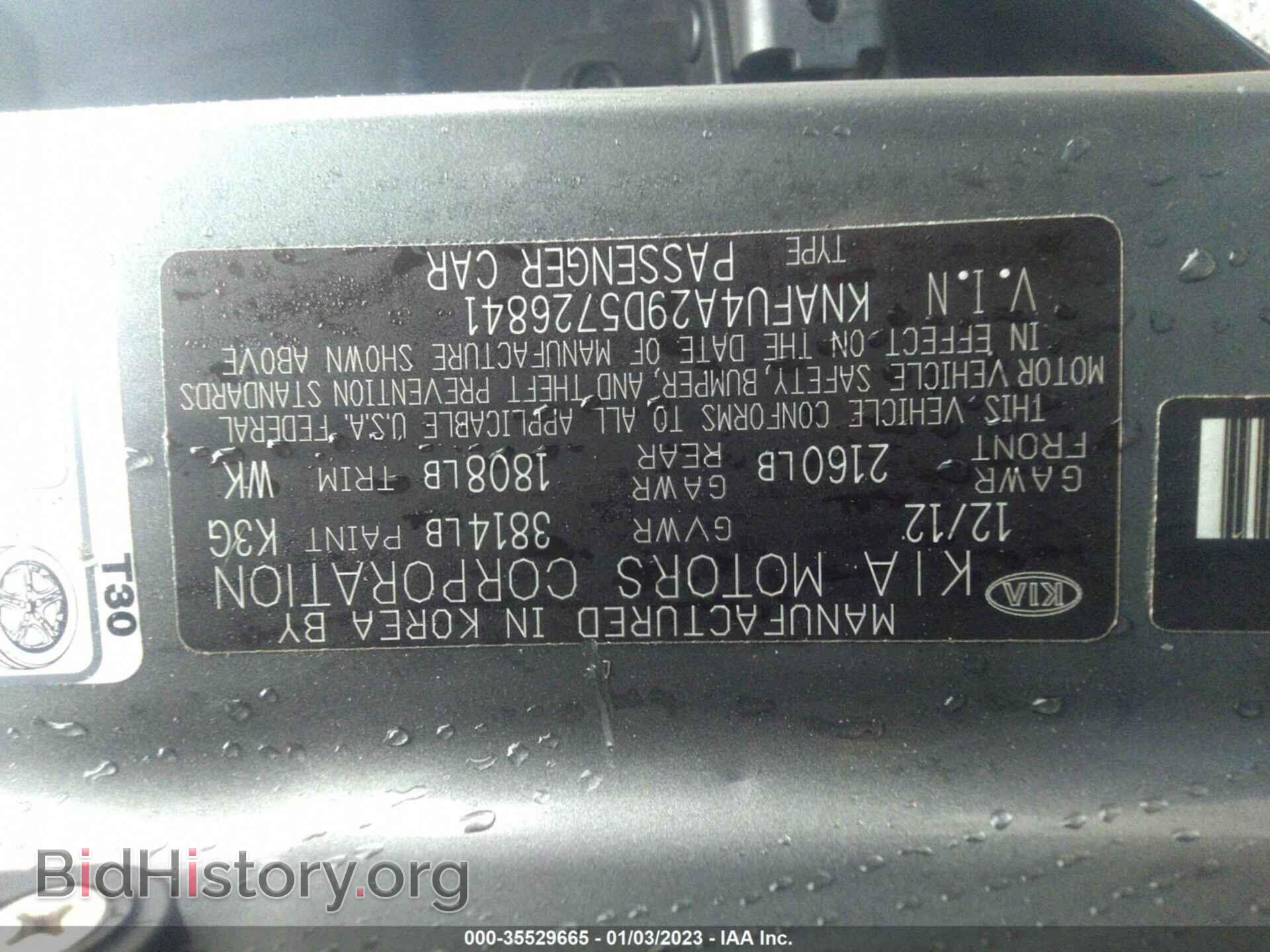 2013 KIA FORTE - VIN: KNAFU4A29D5726841 - Фото 9