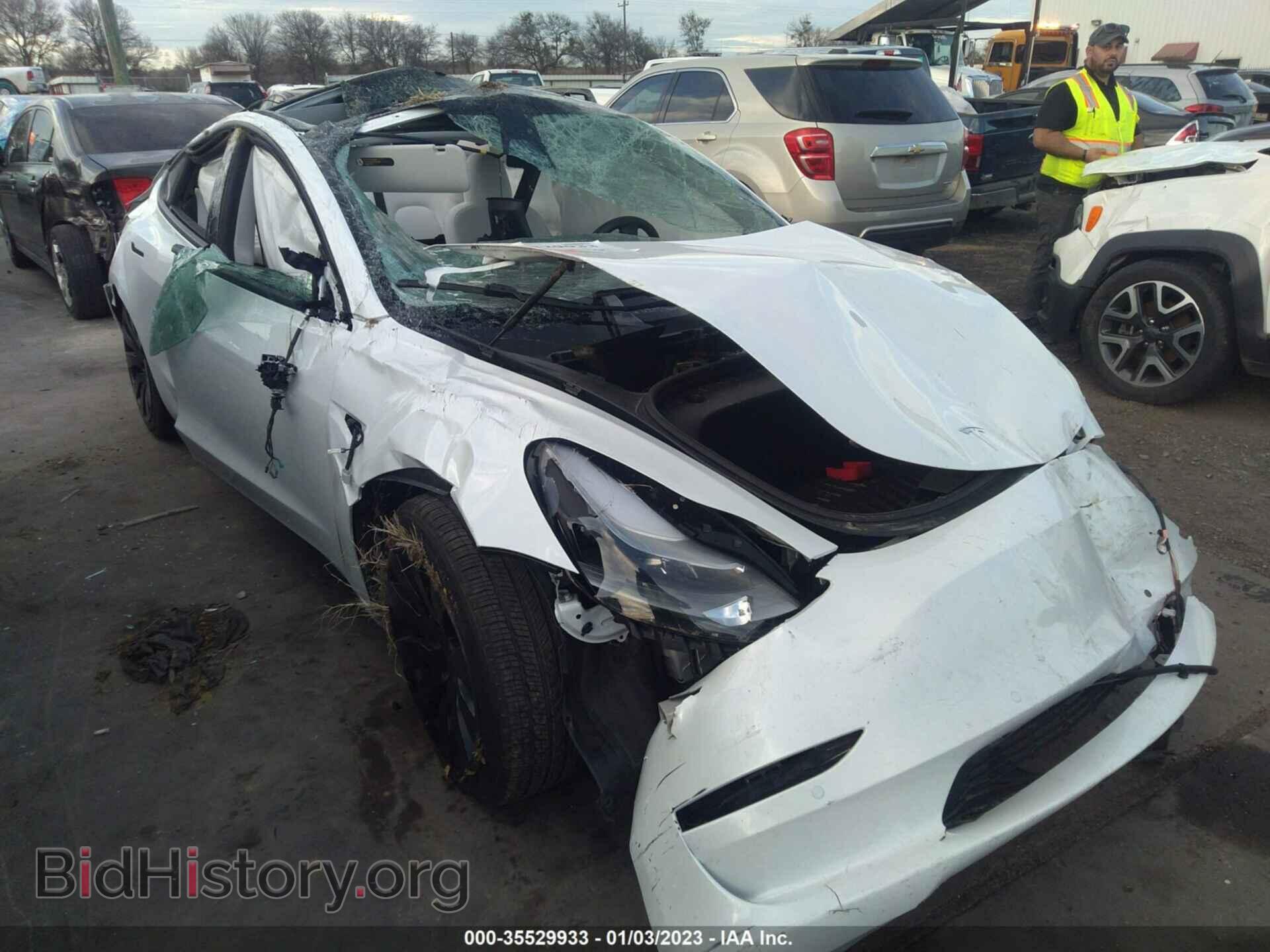 Photo 5YJ3E1EA3MF082027 - TESLA MODEL 3 2021