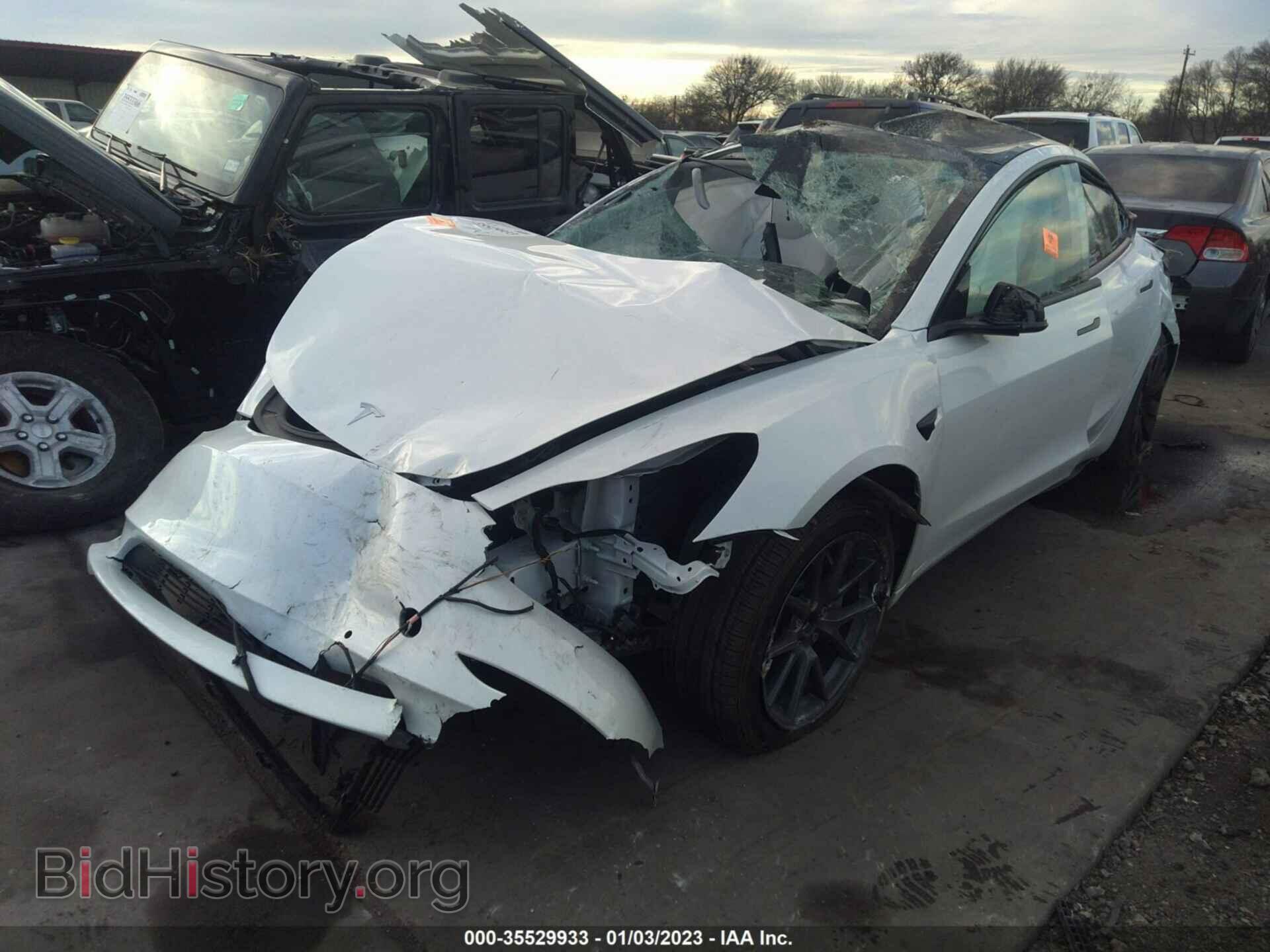 2021 TESLA MODEL 3 - VIN: 5YJ3E1EA3MF082027 - Фото 2
