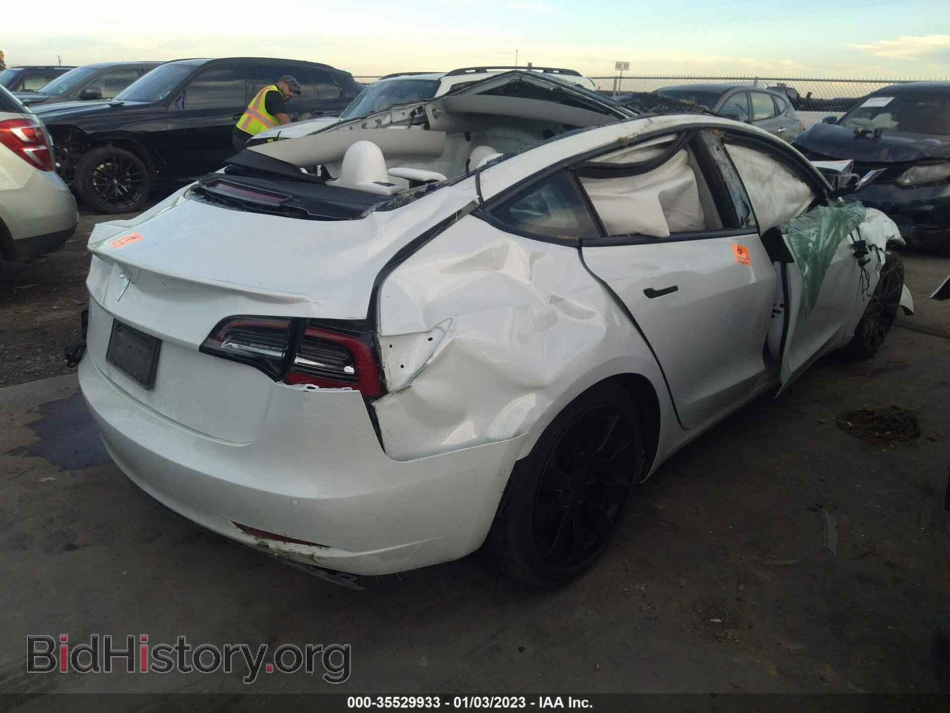 2021 TESLA MODEL 3 - VIN: 5YJ3E1EA3MF082027 - Фото 4