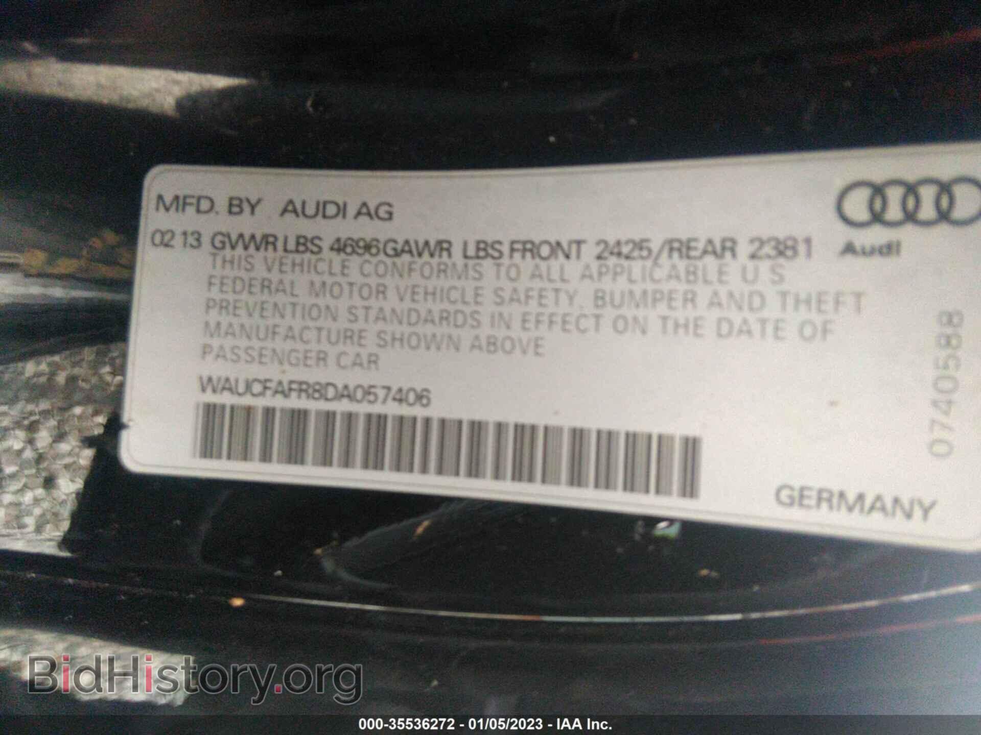 2013 AUDI A5 - VIN: WAUCFAFR8DA057406 - Photo 9