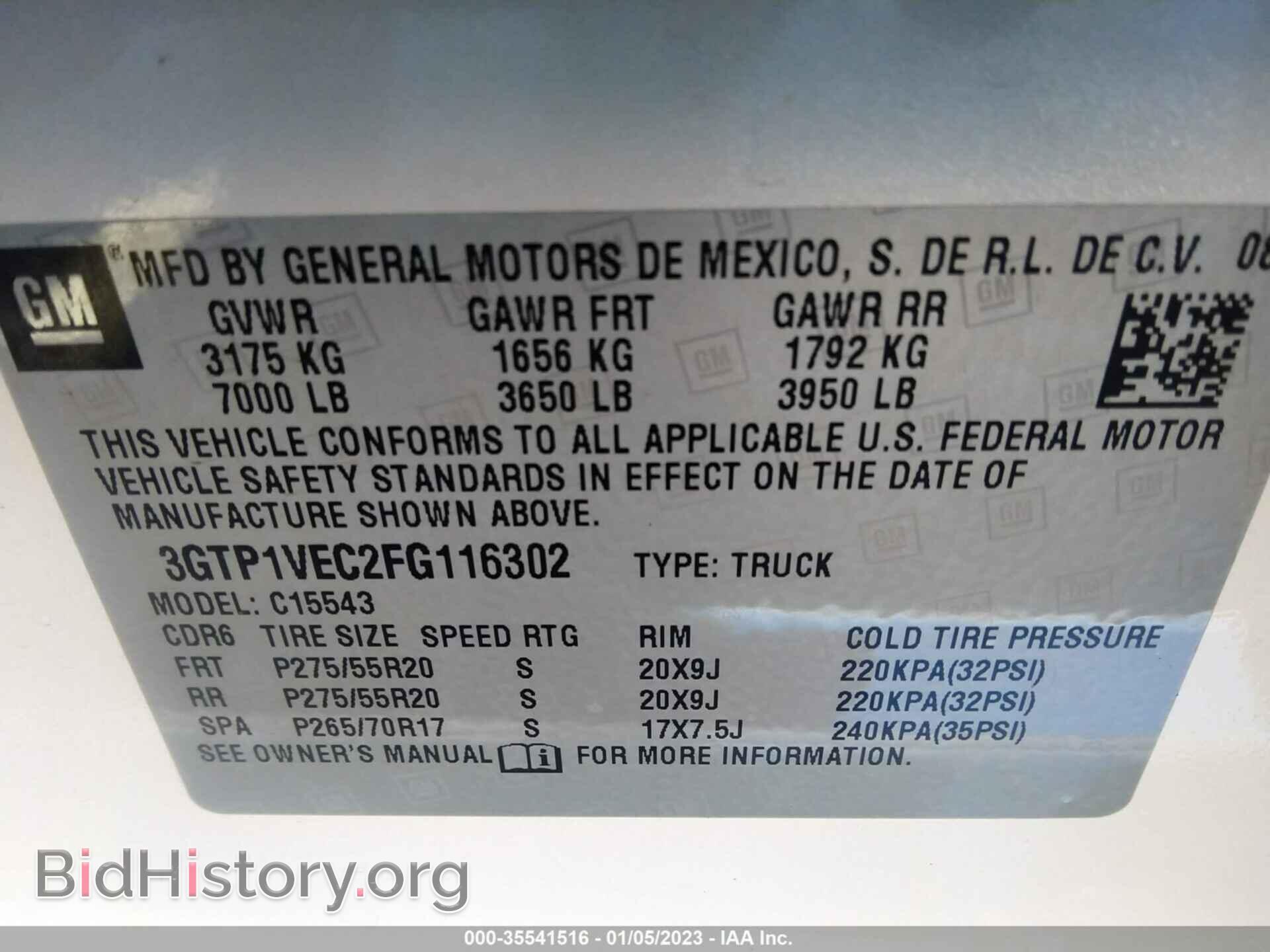 2015 GMC SIERRA 1500 - VIN: 3GTP1VEC2FG116302 - Photo 9