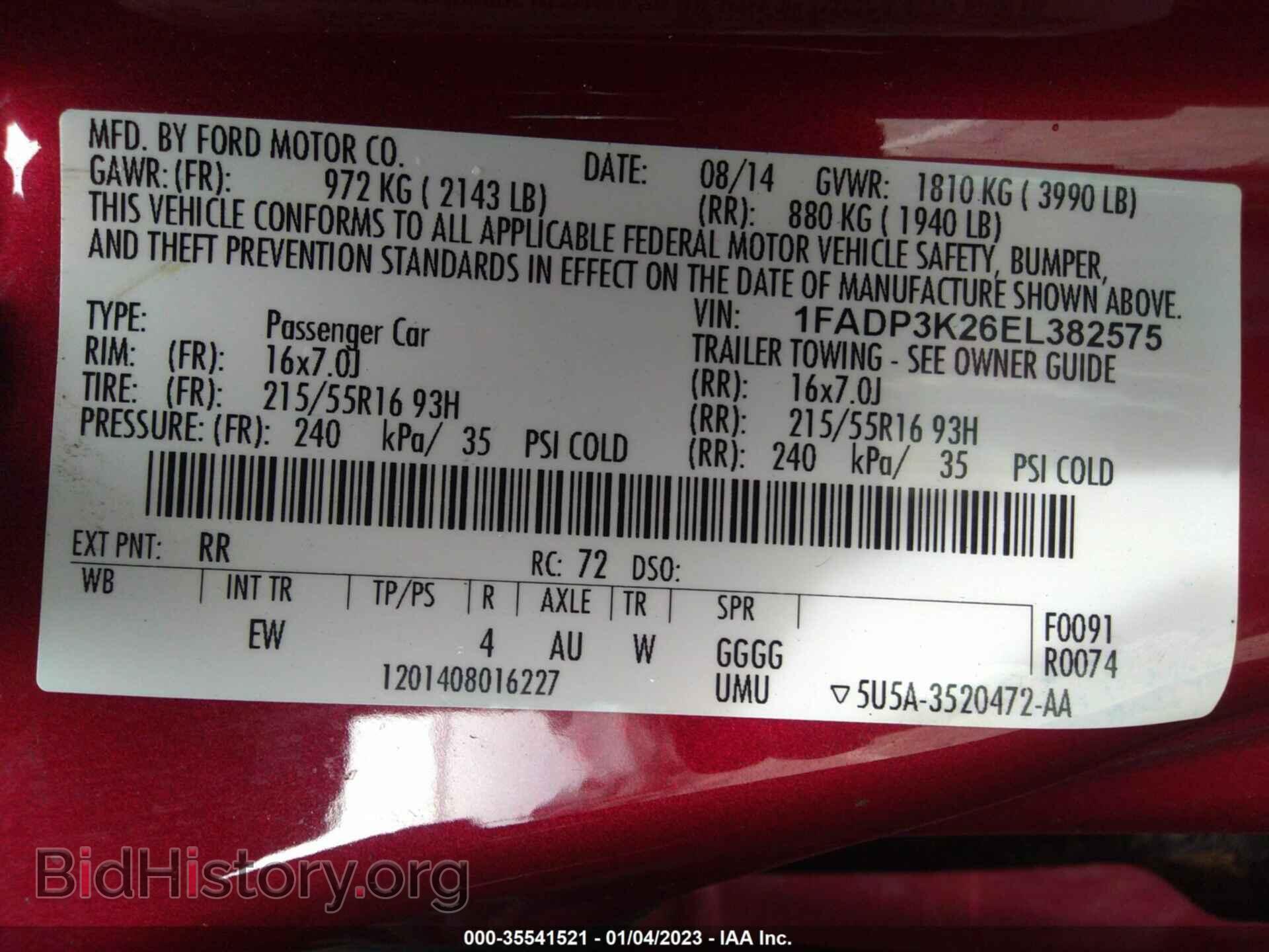 2014 FORD FOCUS - VIN: 1FADP3K26EL382575 - Photo 9