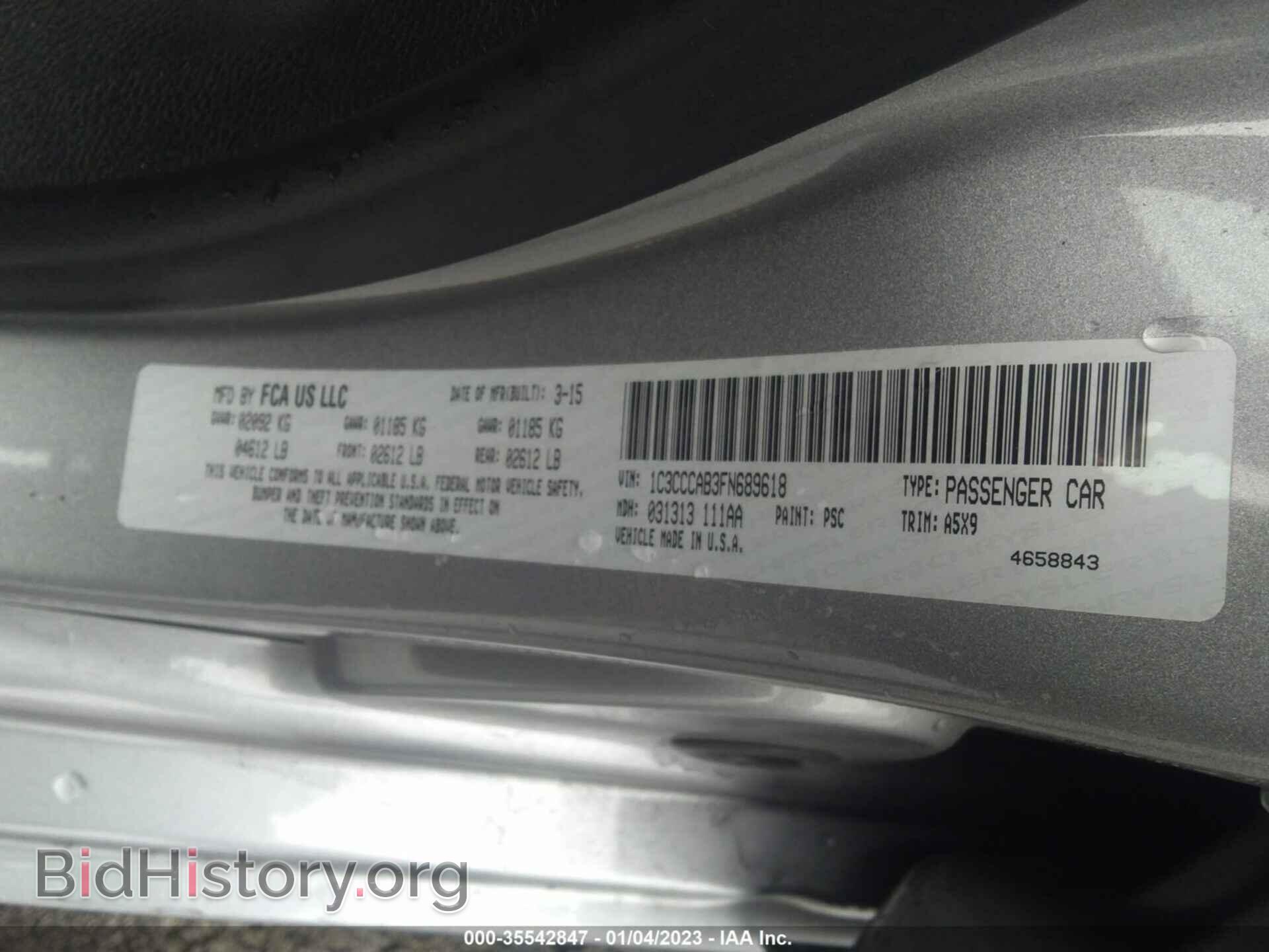 2015 CHRYSLER 200 - VIN: 1C3CCCAB3FN689618 - Photo 9