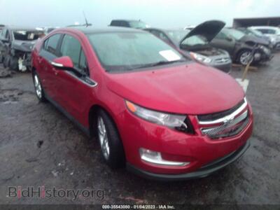 2012 Chevrolet VOLT, red — VIN 1G1RD6E49CU109962, IAAI