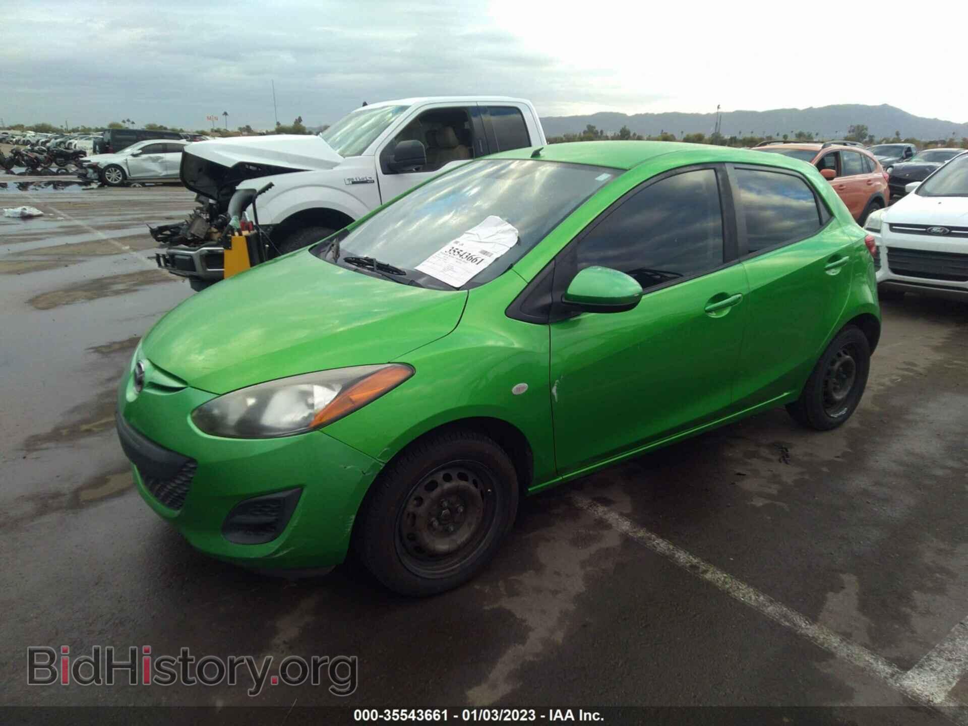 2012 MAZDA MAZDA2 - VIN: JM1DE1KZXC0148892 - Фото 2