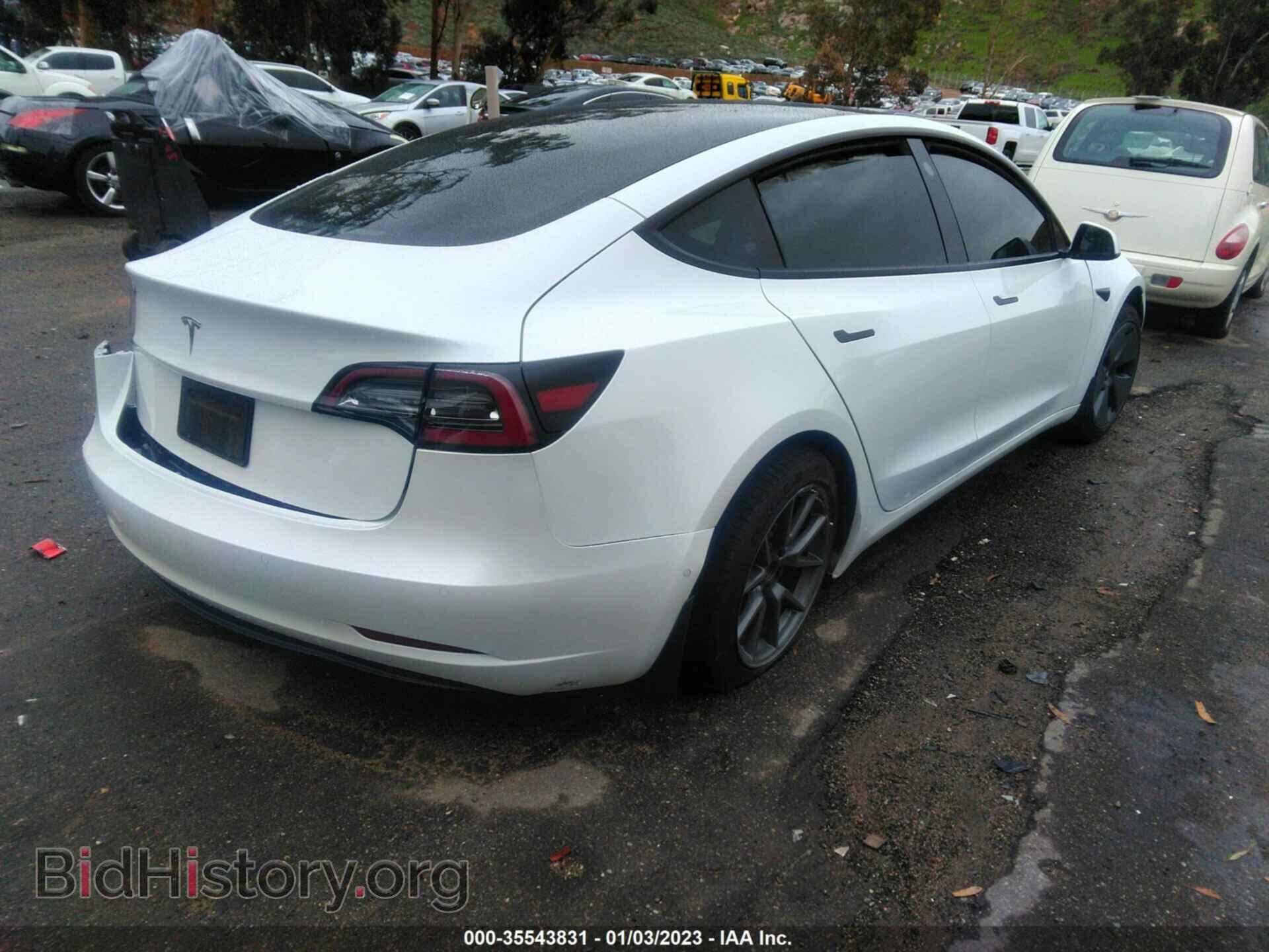 2022 TESLA MODEL 3 - VIN: 5YJ3E1EA7NF121509 - Фото 4