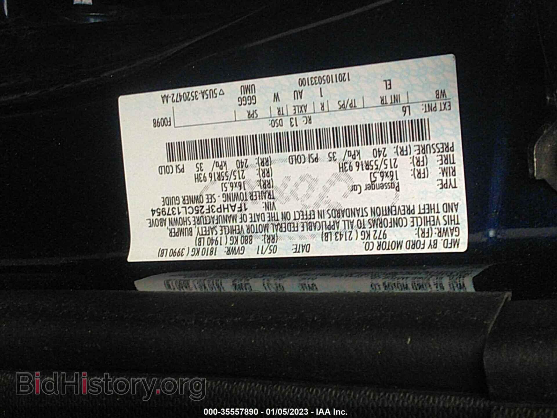 2012 FORD FOCUS - VIN: 1FAHP3F25CL137954 - Фото 9