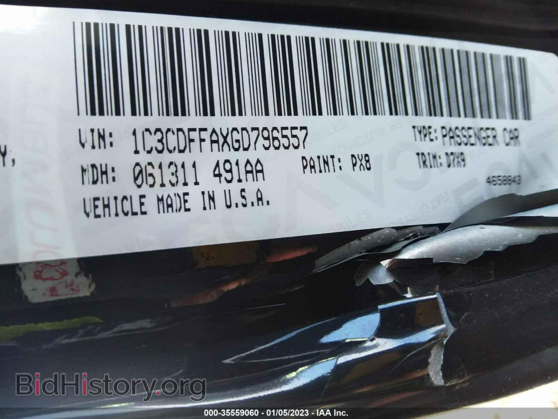 2016 DODGE DART - VIN: 1C3CDFFAXGD796557 - Фото 9
