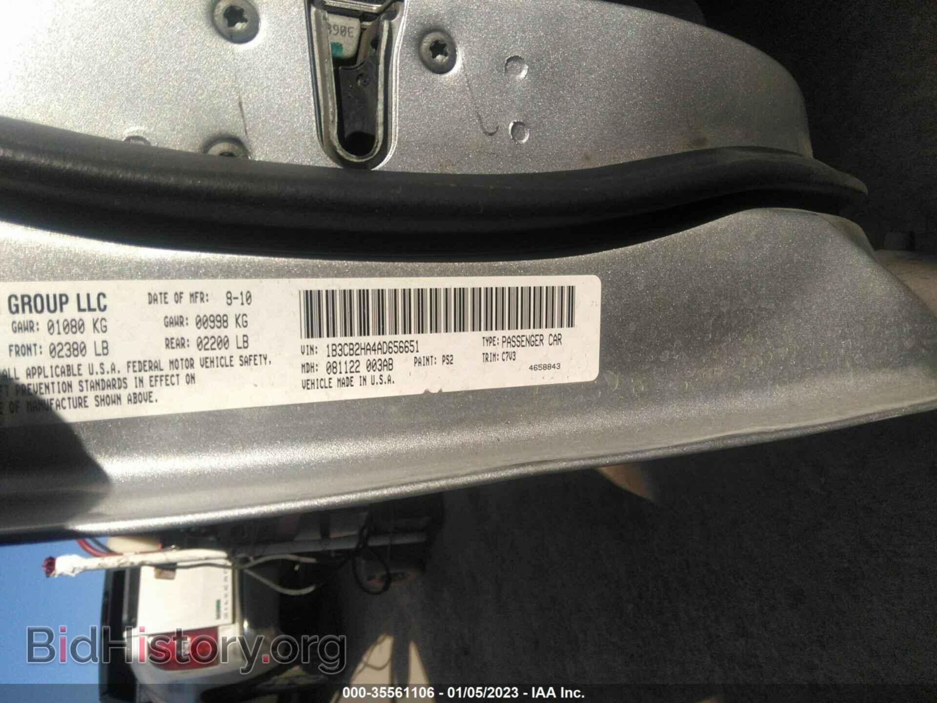 2010 DODGE CALIBER - VIN: 1B3CB2HA4AD656651 - Фото 9