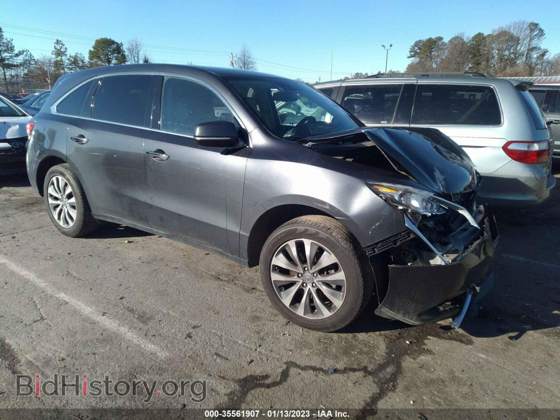 Photo 5FRYD3H68EB012356 - ACURA MDX 2014