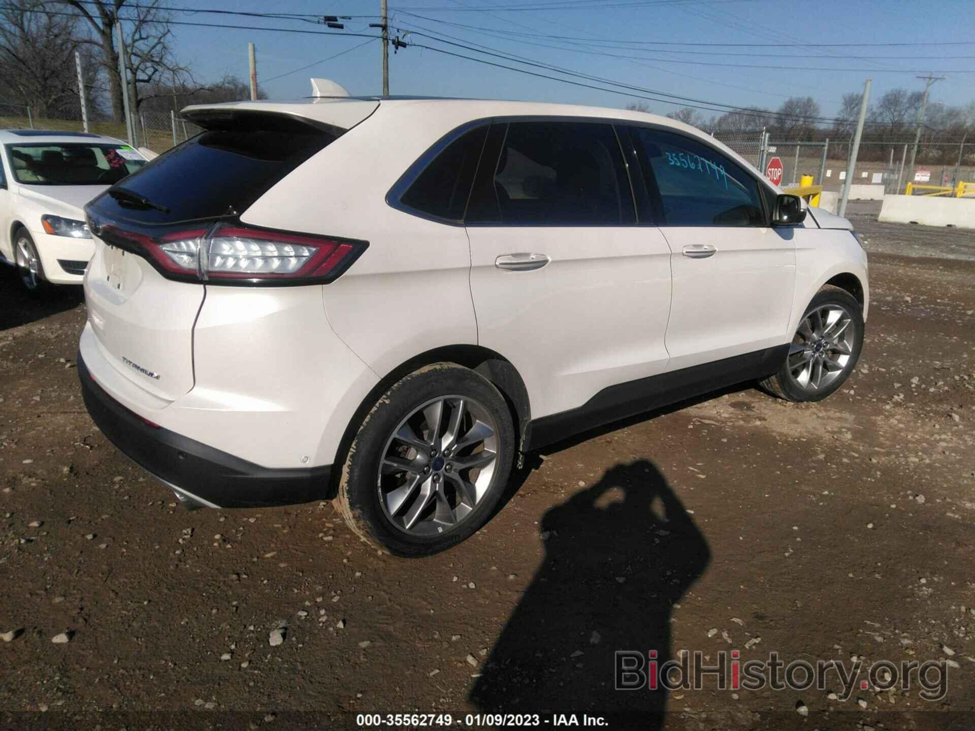 Report 2FMPK3K80FBB02270 FORD EDGE 2015 White Gasoline - price and ...