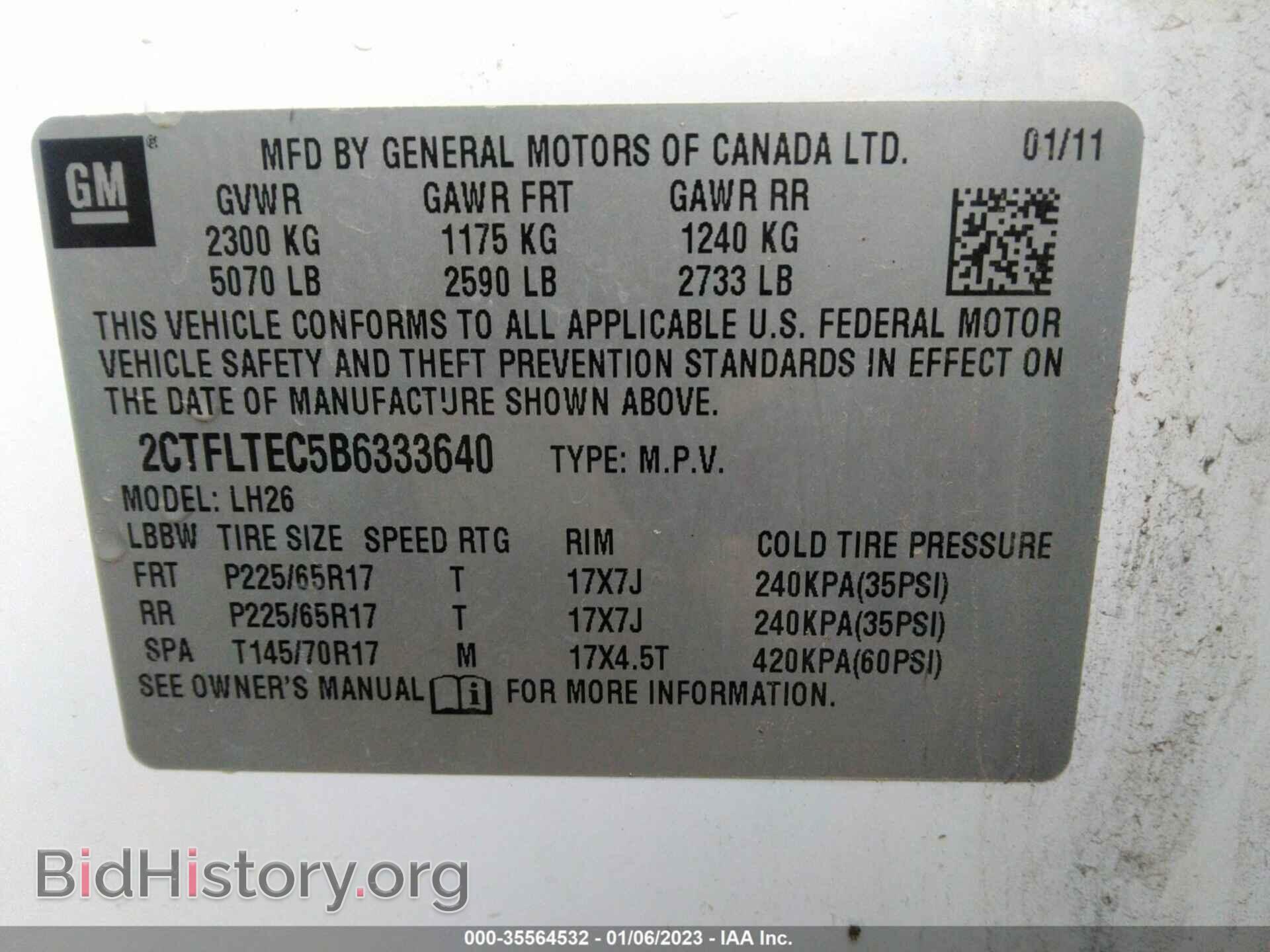 2011 GMC TERRAIN - VIN: 2CTFLTEC5B6333640 - Photo 9