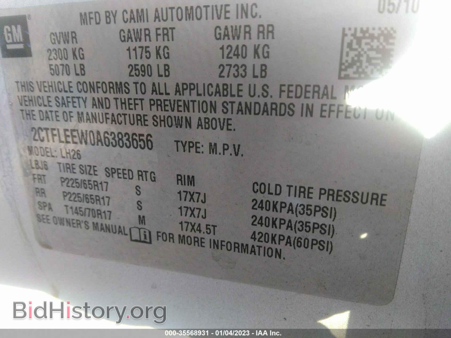 2010 GMC TERRAIN - VIN: 2CTFLEEW0A6383656 - Фото 9