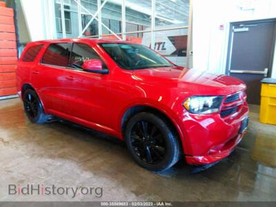 2012 Dodge DURANGO R/T, red — VIN 1C4SDJCT6CC205186, IAAI
