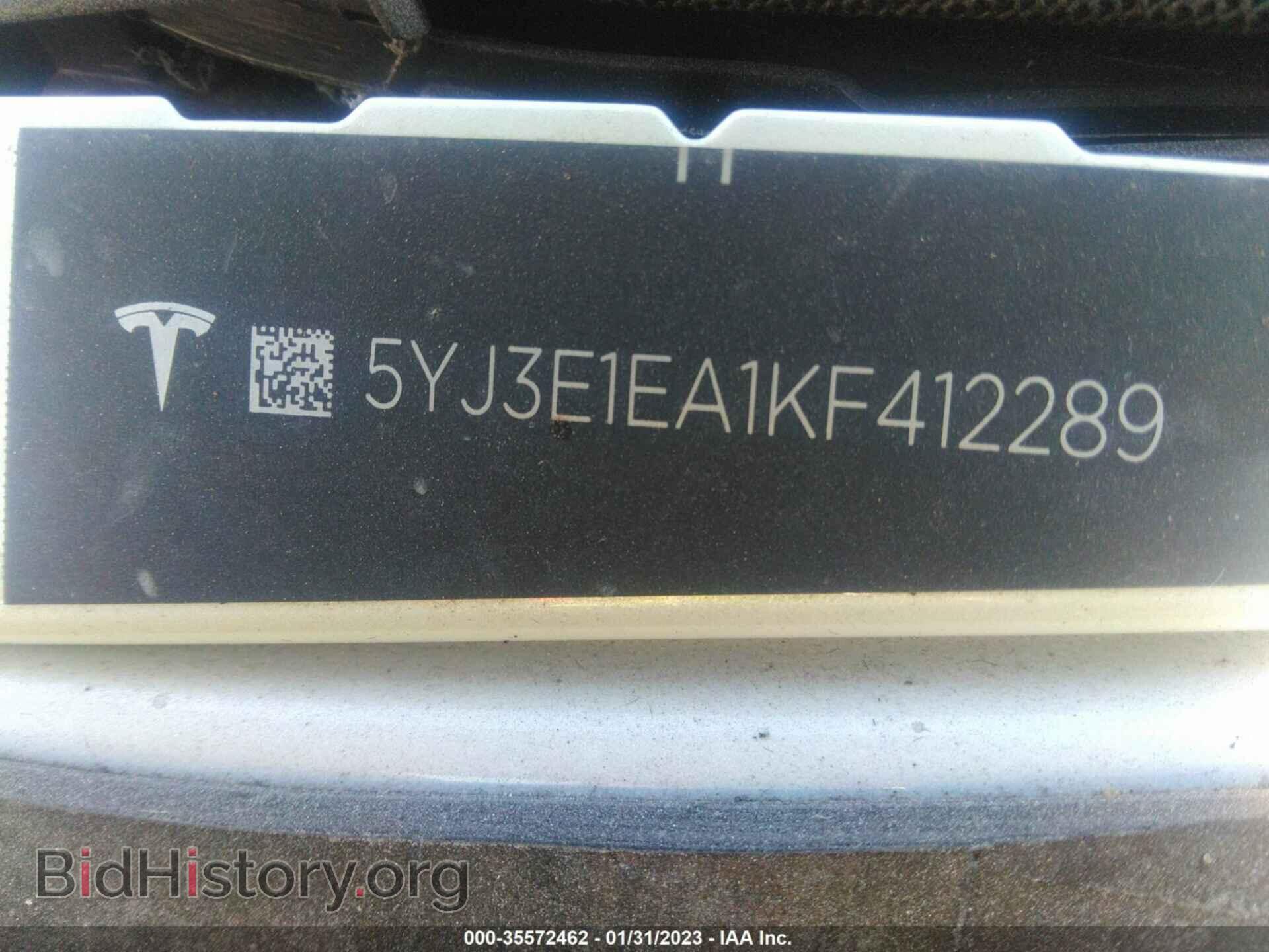 2019 TESLA MODEL 3 - VIN: 5YJ3E1EA1KF412289 - Фото 9