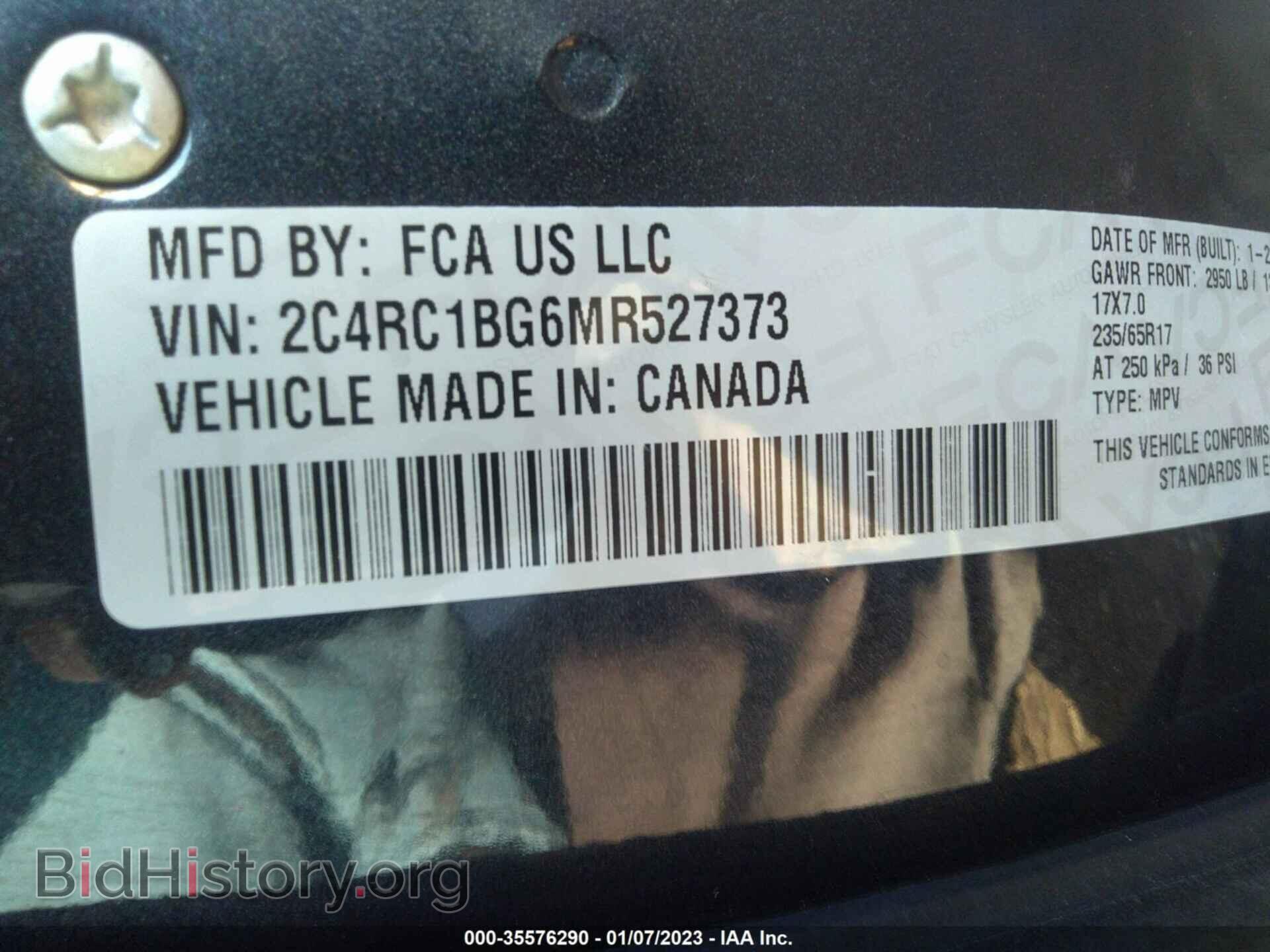 2021 CHRYSLER PACIFICA - VIN: 2C4RC1BG6MR527373 - Photo 9