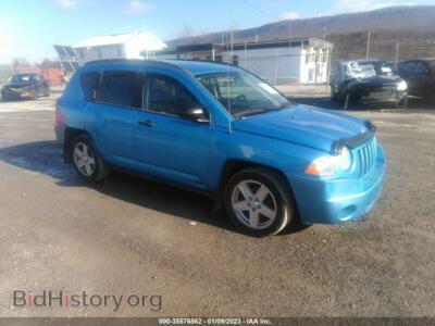 2008 Jeep COMPASS Sport, синий — VIN 1J8FF47W58D572379, IAAI