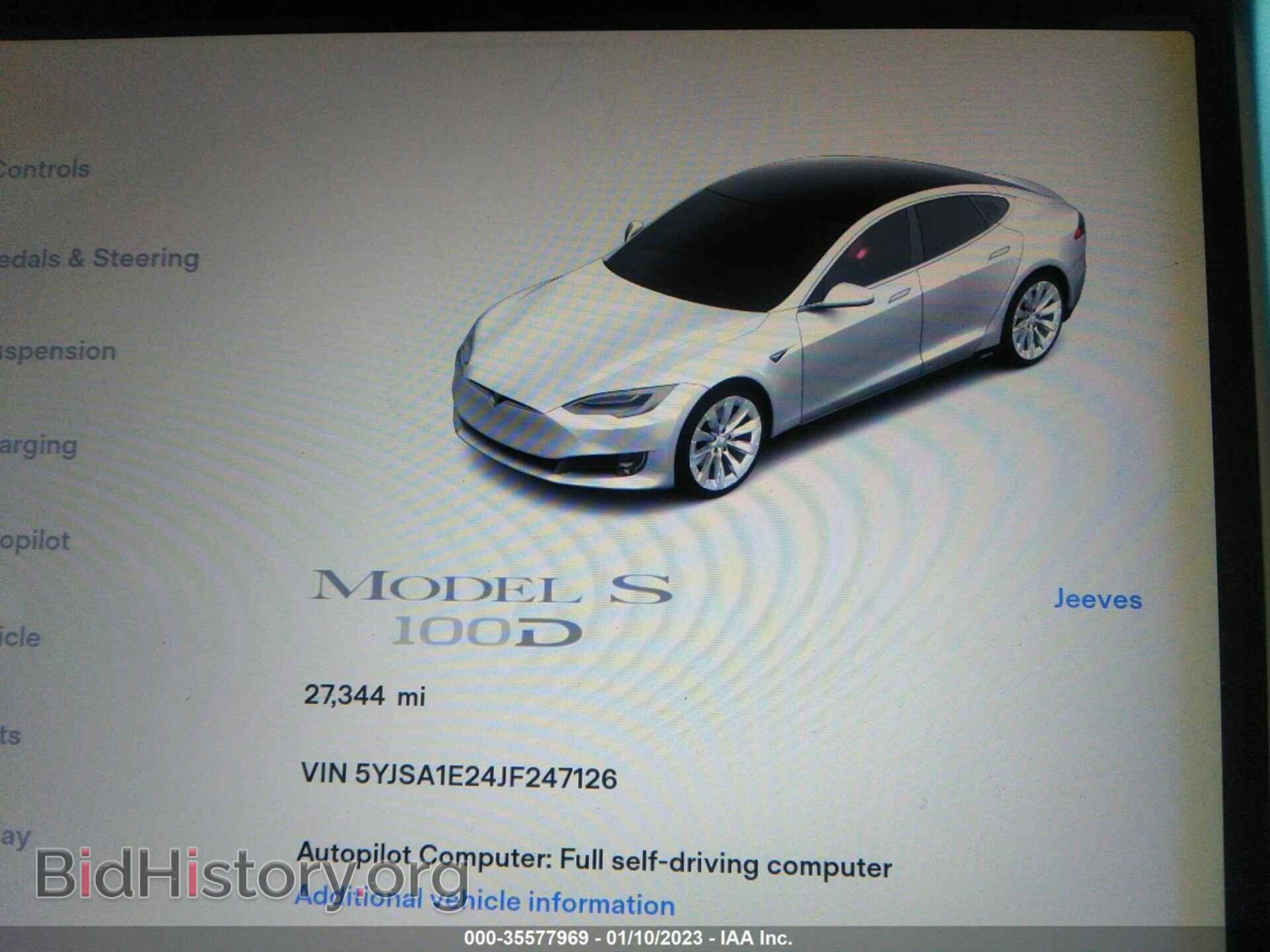 2018 TESLA MODEL S - VIN: 5YJSA1E24JF247126 - Фото 7