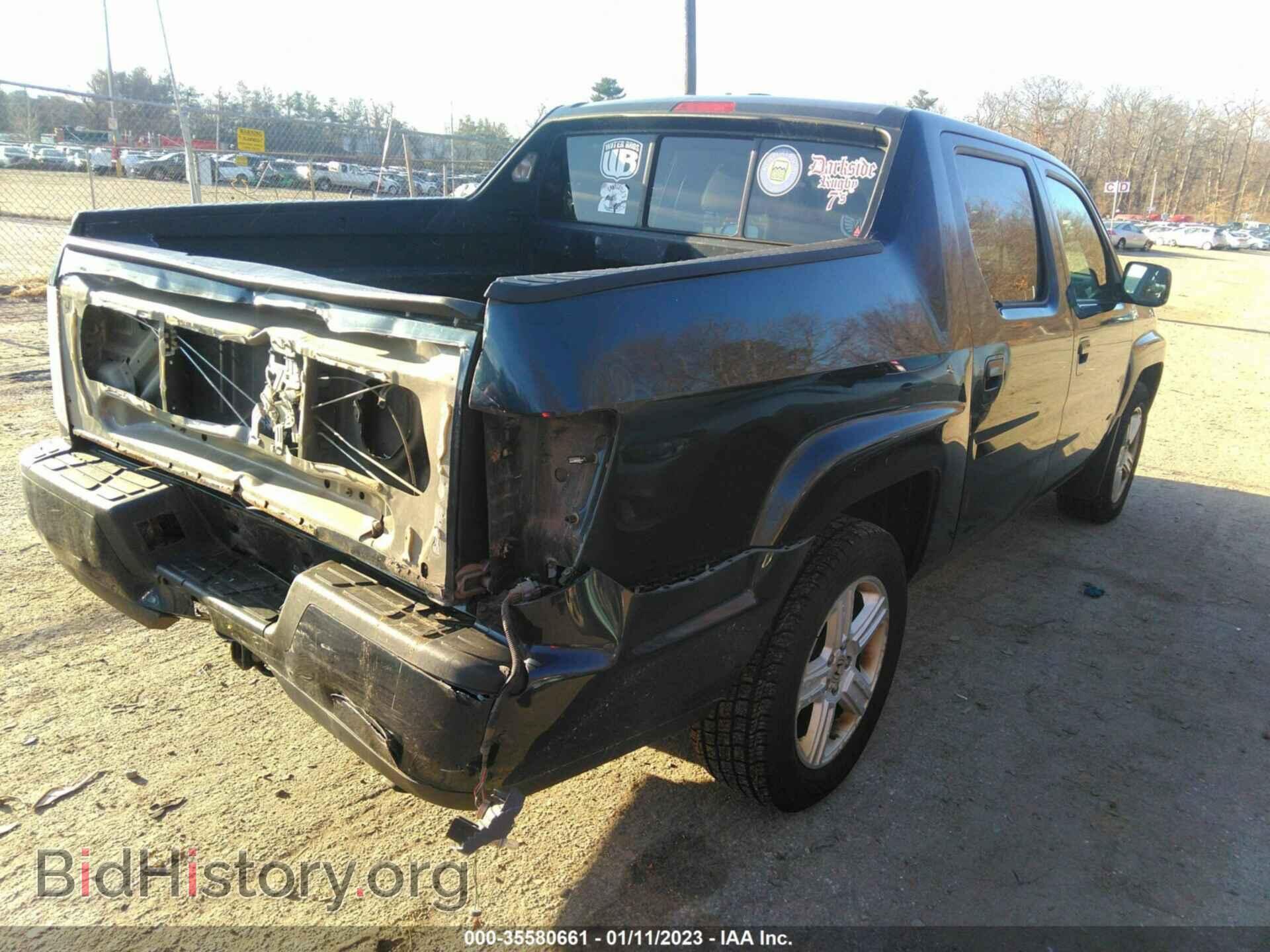 2009 HONDA RIDGELINE - VIN: 5FPYK16519B107909 - Фото 4