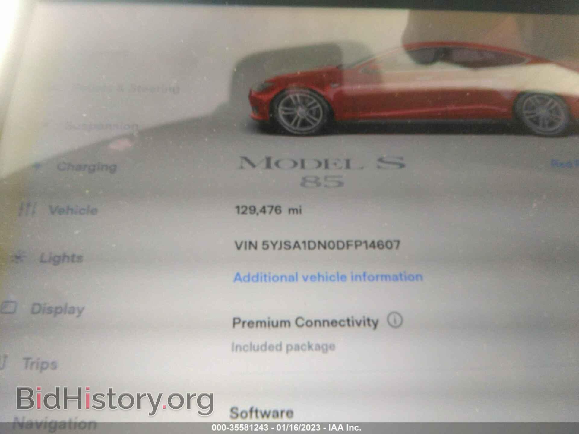 2013 TESLA MODEL S - VIN: 5YJSA1DN0DFP14607 - Фото 7