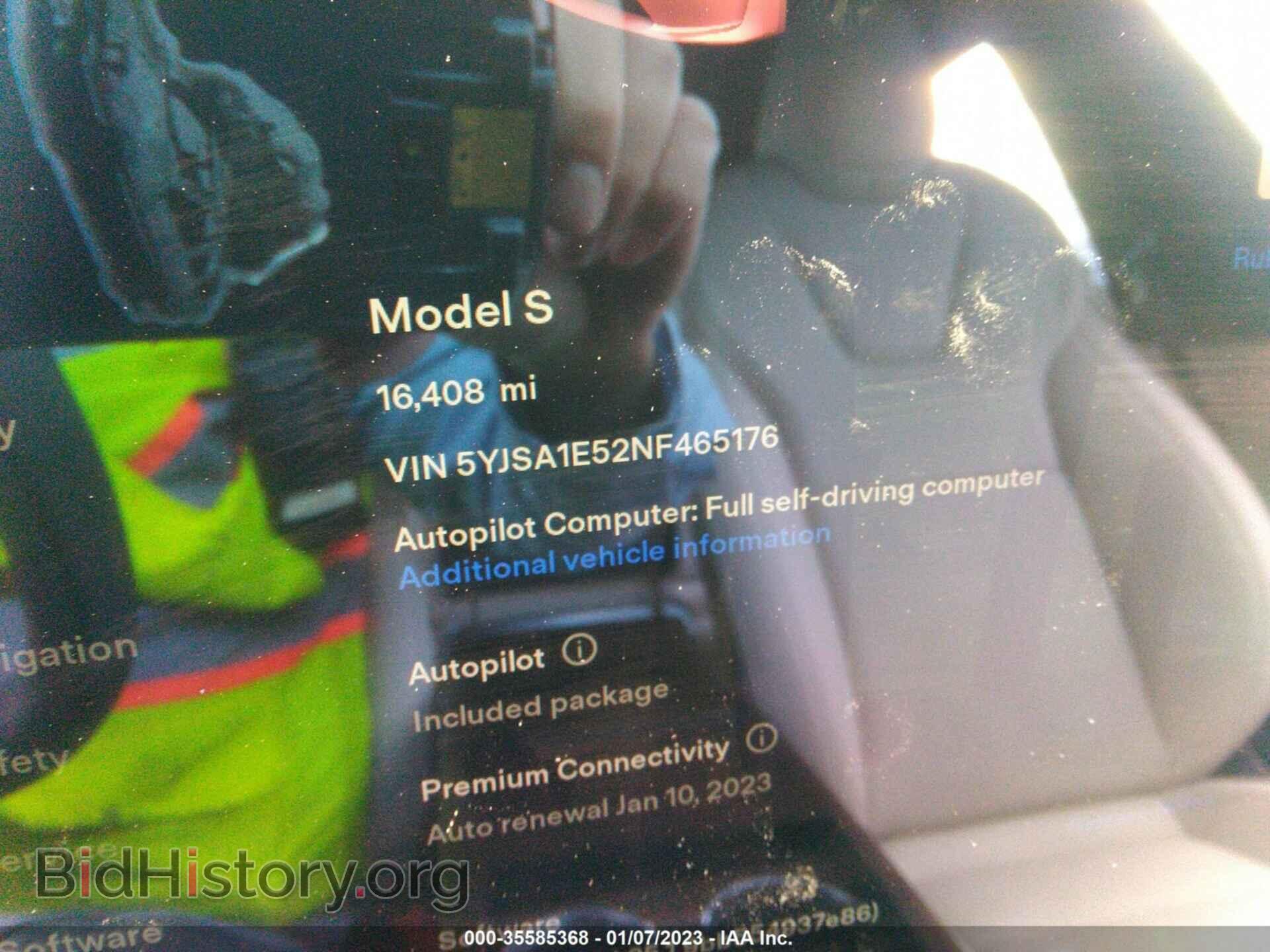 2022 TESLA MODEL S - VIN: 5YJSA1E52NF465176 - Photo 7
