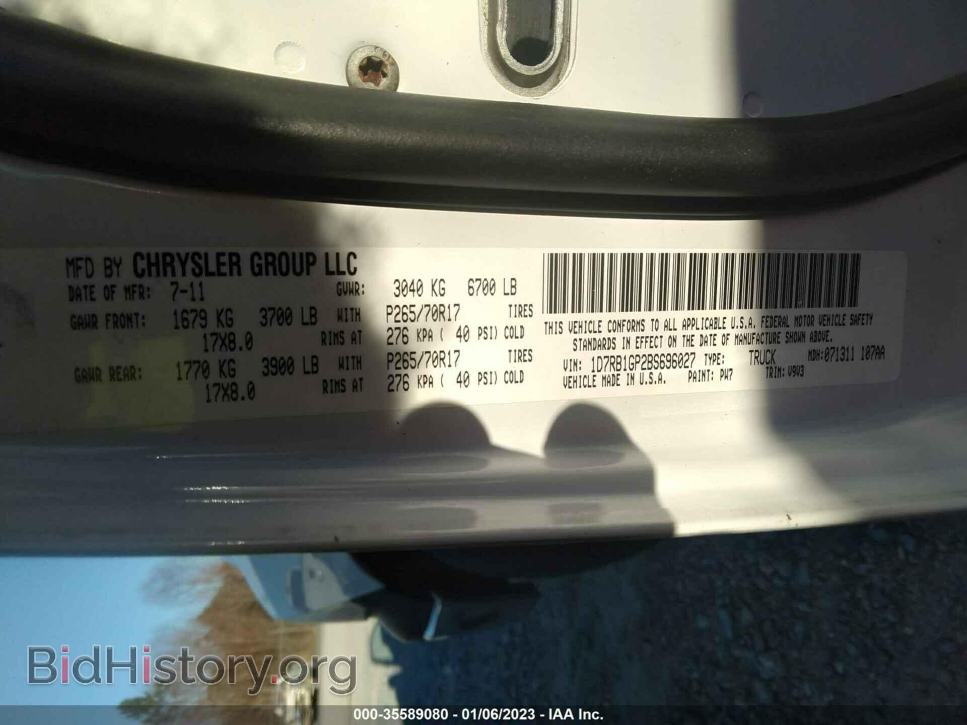 2011 RAM 1500 - VIN: 1D7RB1GP2BS696027 - Photo 9