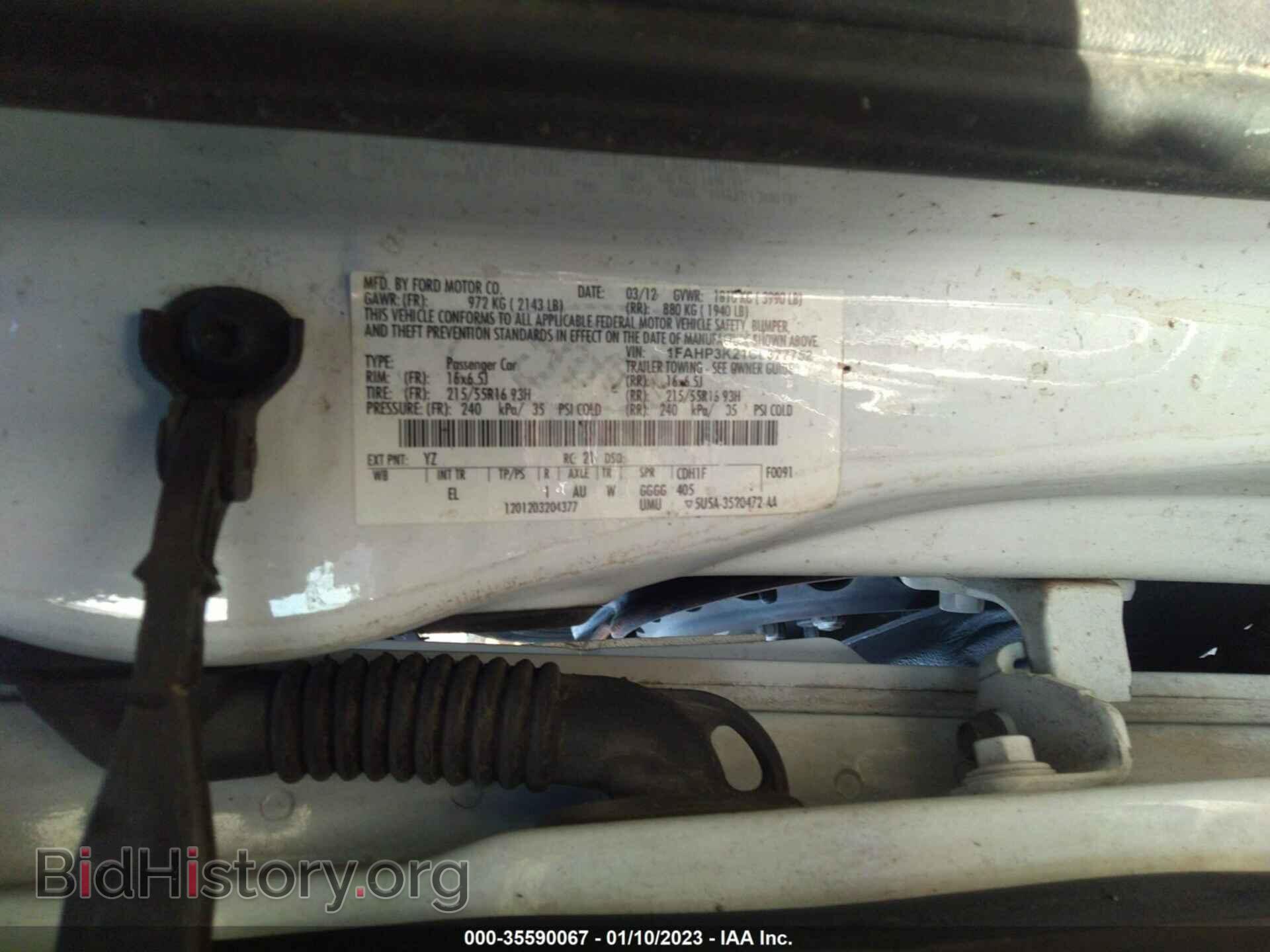 2012 FORD FOCUS - VIN: 1FAHP3K21CL377752 - Photo 9