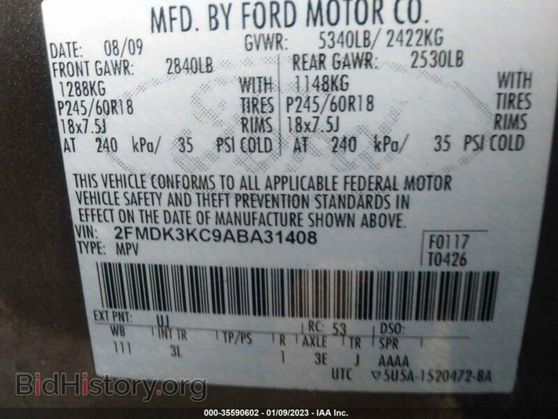 2010 Ford EDGE (VIN 2FMDK3KC9ABA31408) — photo 9 of 11