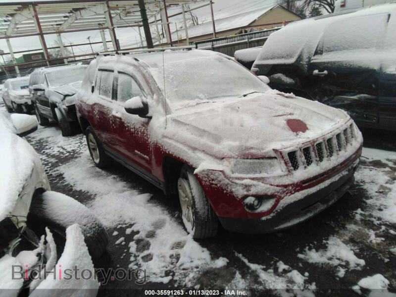 2012 Jeep COMPASS Latitude (VIN 1C4NJDEB8CD588893) — photo 1 of 11, IAAI, damage: front end
