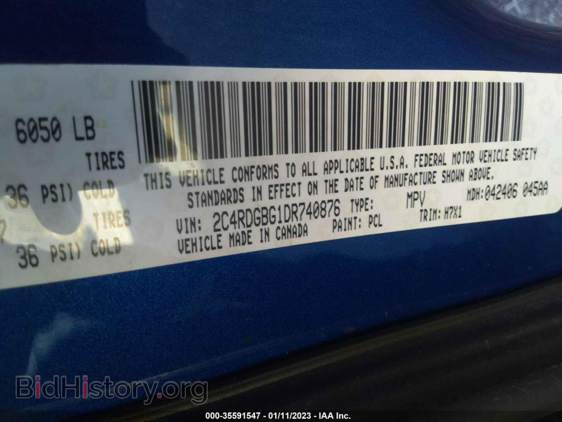 2013 DODGE GRAND CARAVAN - VIN: 2C4RDGBG1DR740876 - Фото 9