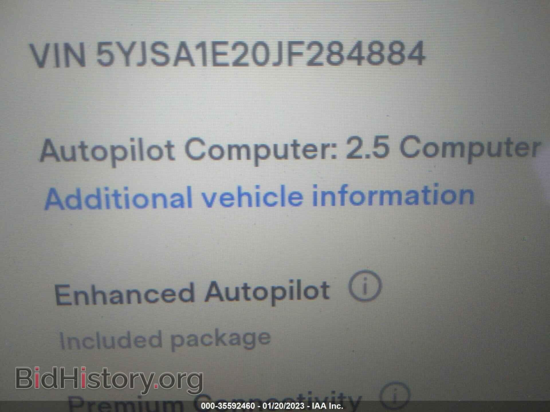 2018 TESLA MODEL S - VIN: 5YJSA1E20JF284884 - Фото 9