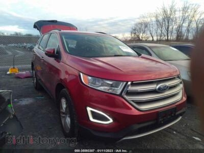 2015 Ford EDGE SEL, red — VIN 2FMTK4J94FBC06260, IAAI