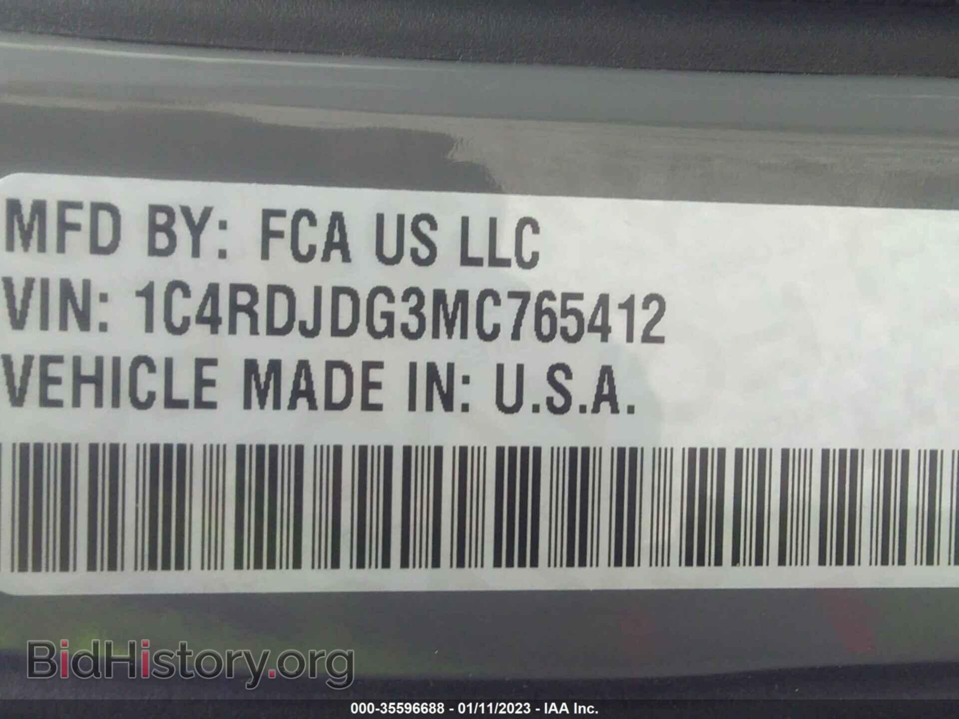 2021 DODGE DURANGO - VIN: 1C4RDJDG3MC765412 - Фото 9