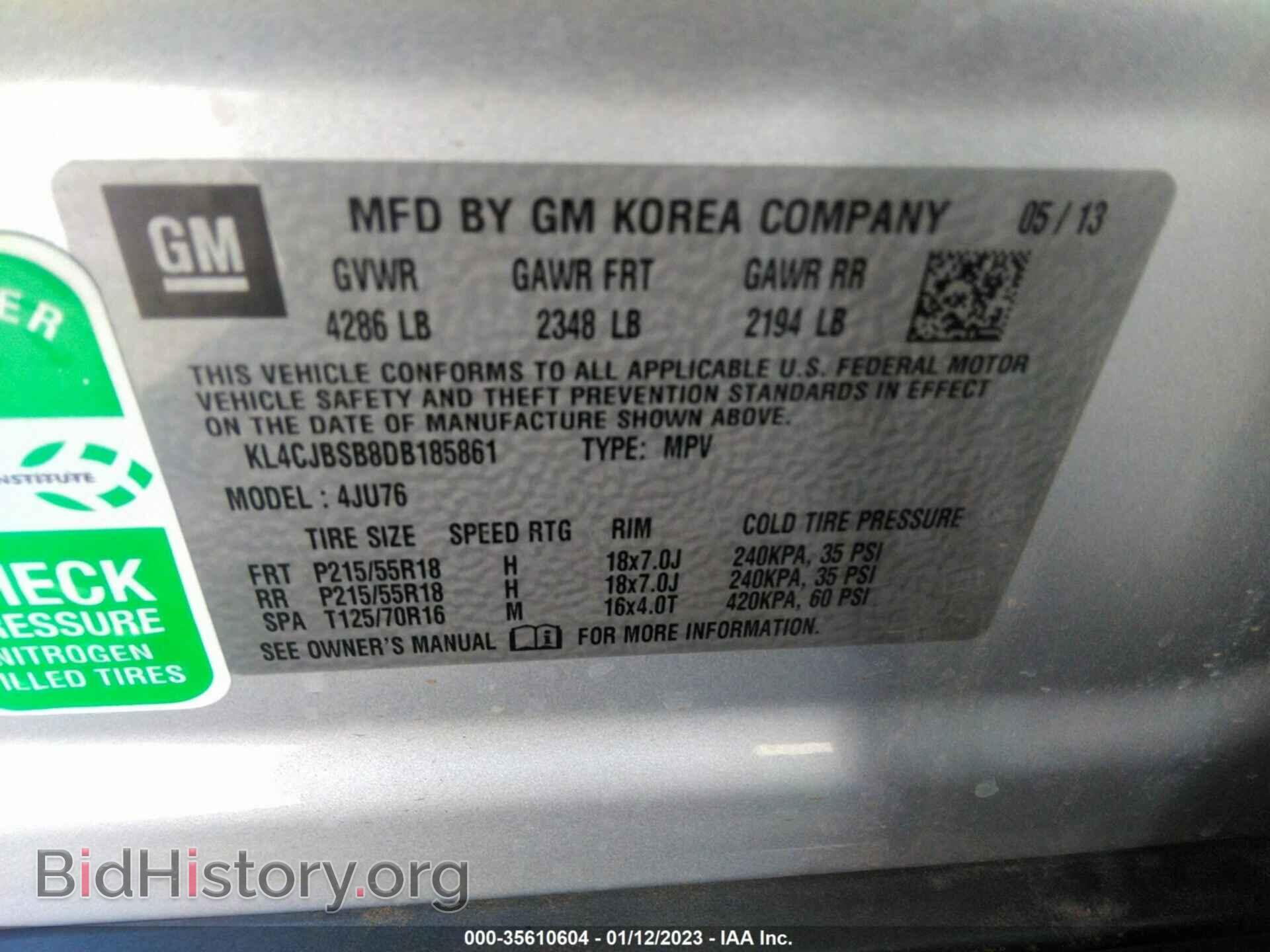 2013 BUICK ENCORE - VIN: KL4CJBSB8DB185861 - Photo 9