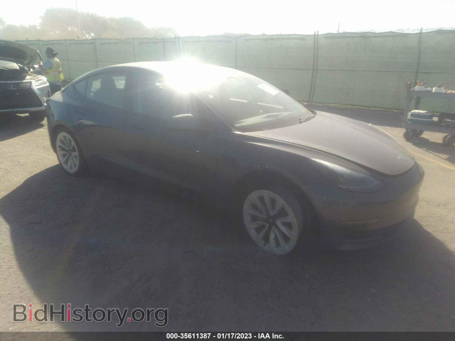 Photo 5YJ3E1EA3MF057774 - TESLA MODEL 3 2021