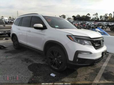 2021 Honda PILOT Special Edition, белый — VIN 5FNYF5H22MB038874, IAAI