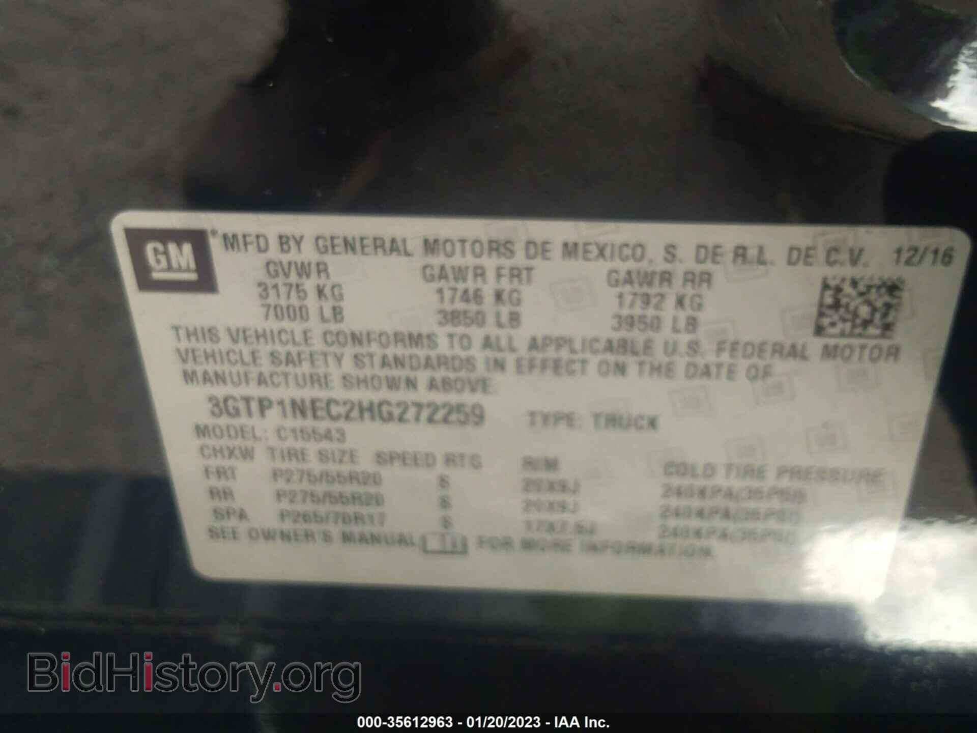 2017 GMC SIERRA 1500 - VIN: 3GTP1NEC2HG272259 - Фото 9
