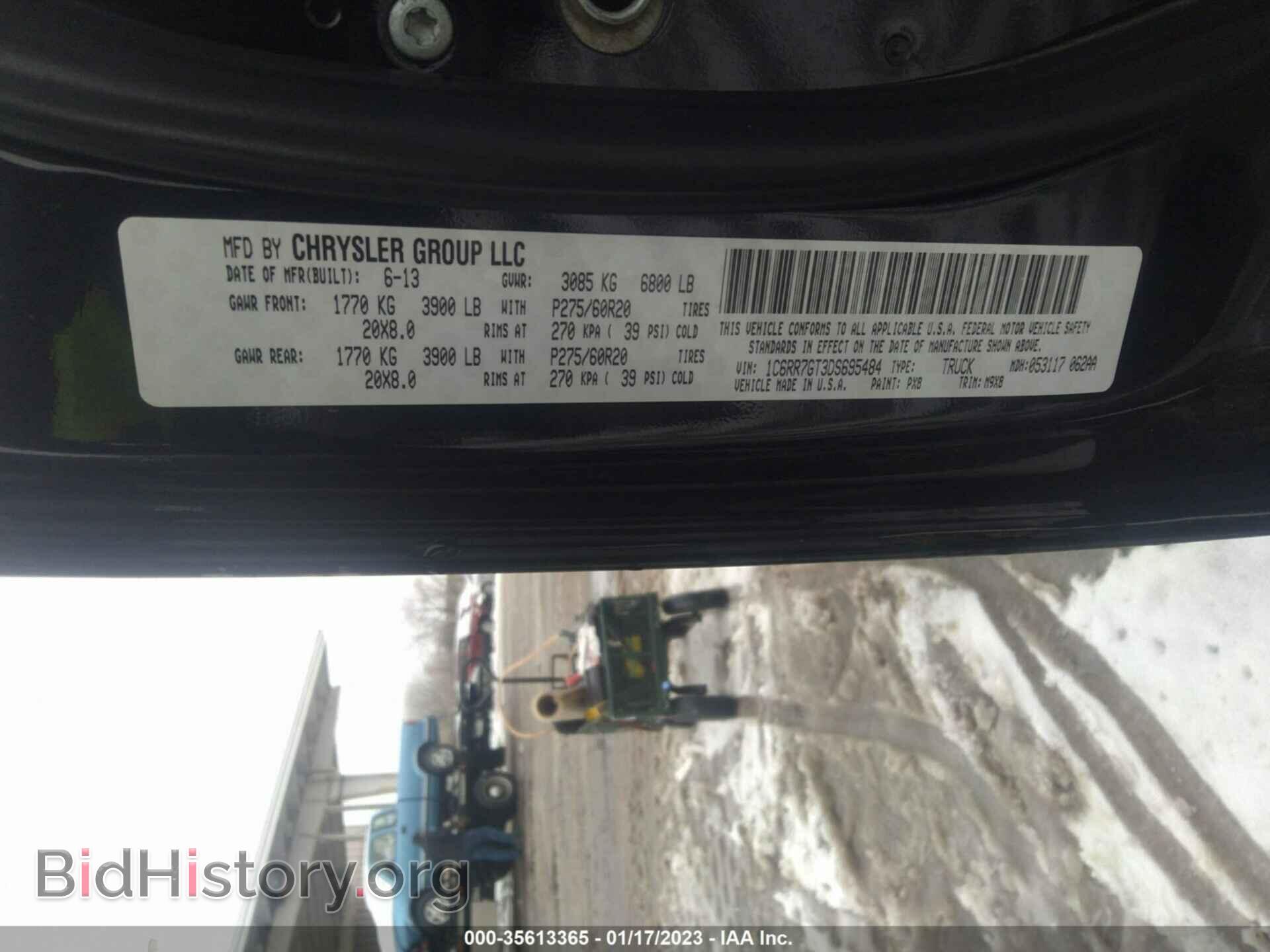 2013 RAM 1500 - VIN: 1C6RR7GT3DS695484 - Фото 9